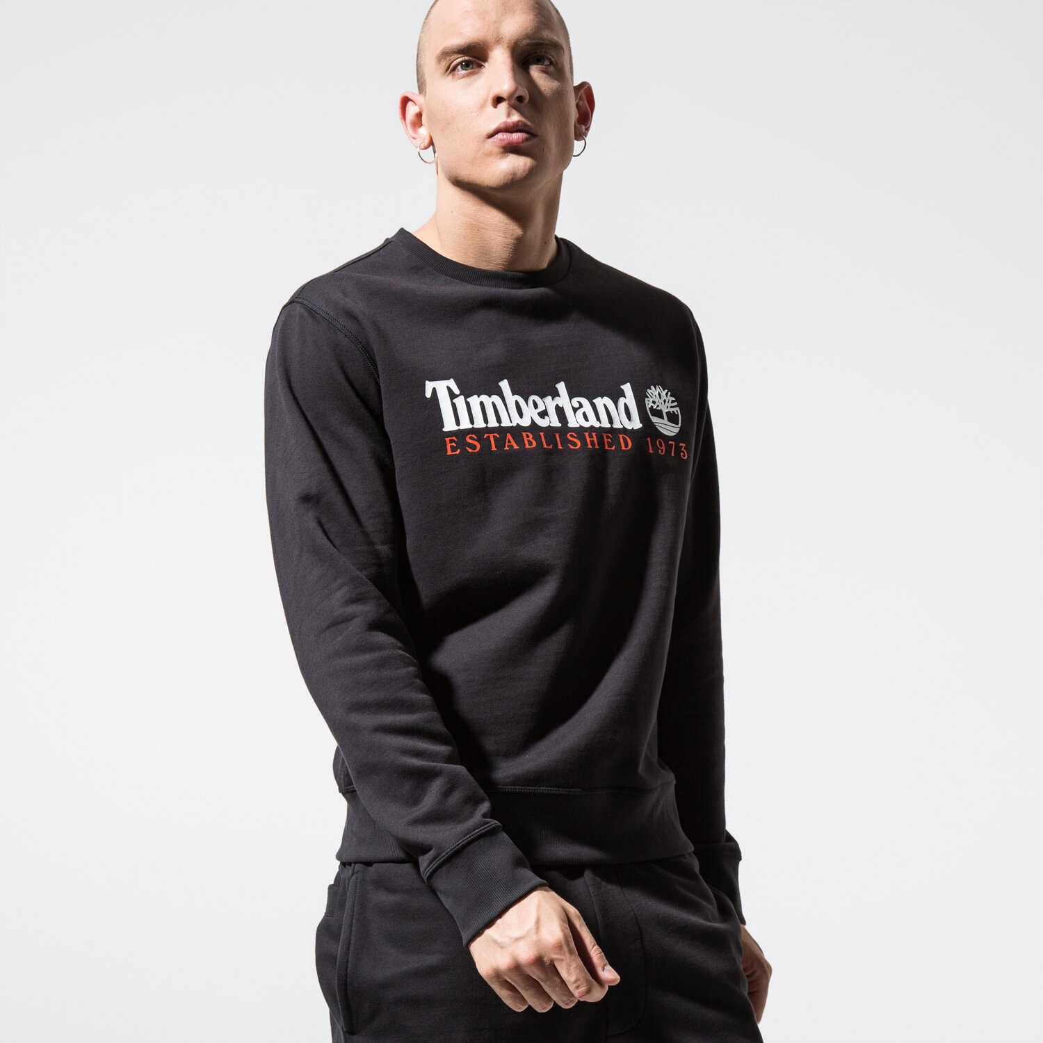 Bărbați bluză TIMBERLAND BLUZĂ ESSENTIAL ESTABLISHED 1973 TB0A1Y3B0011 Negru