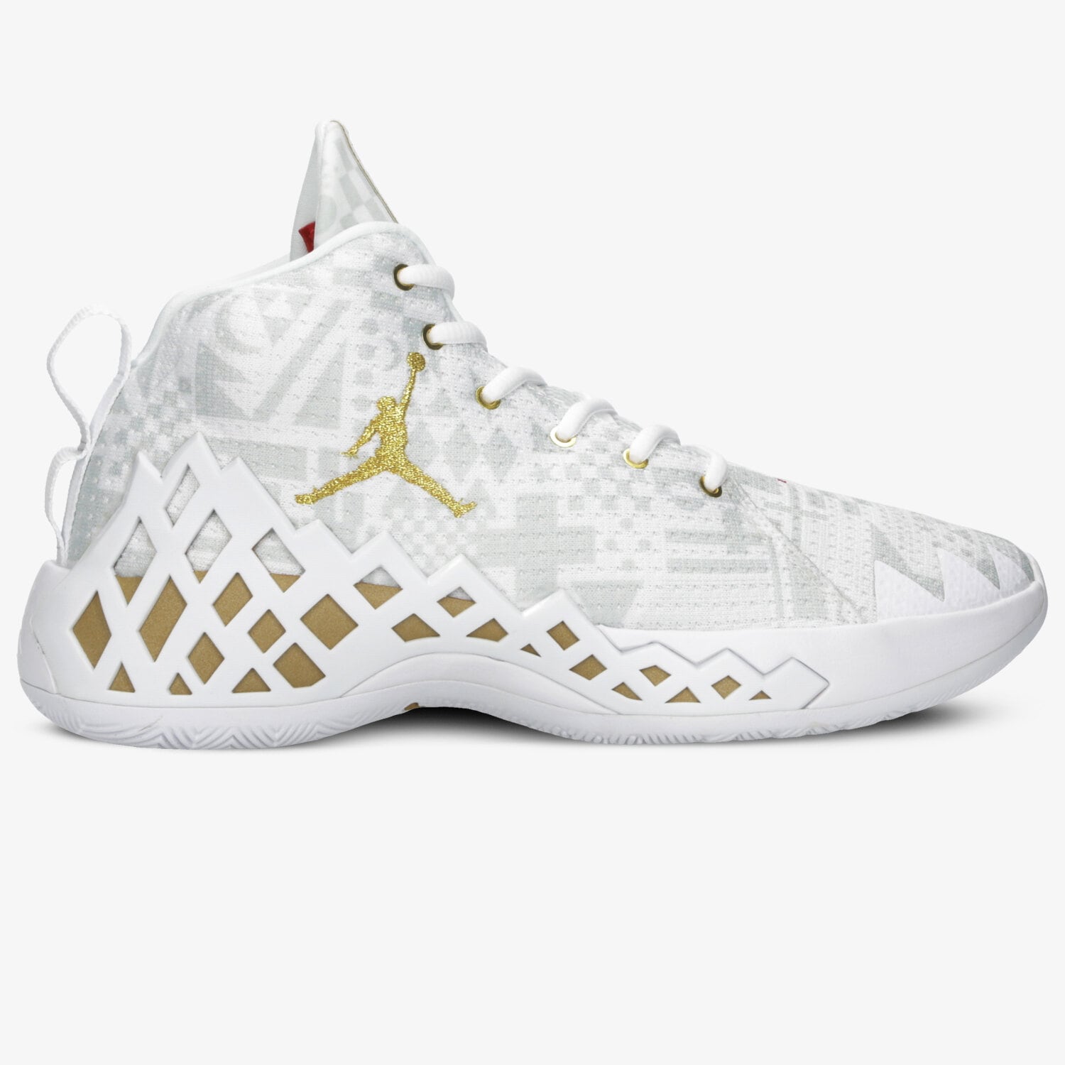 Barbați pantofi sport JORDAN JUMPMAN DIAMOND MID  CI1204-107 Alb