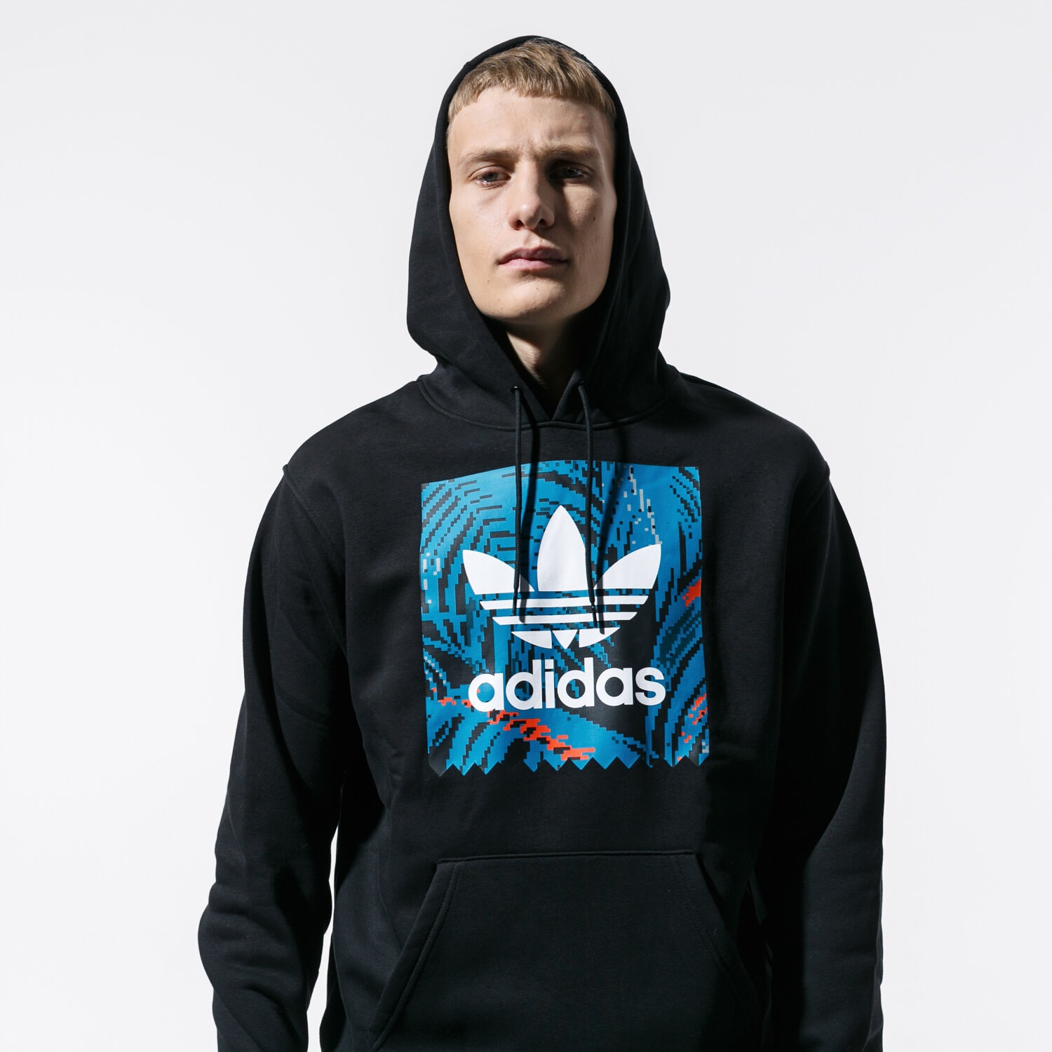 Bărbați bluză ADIDAS BLUZĂ BB PRINT HD EC7320 Negru