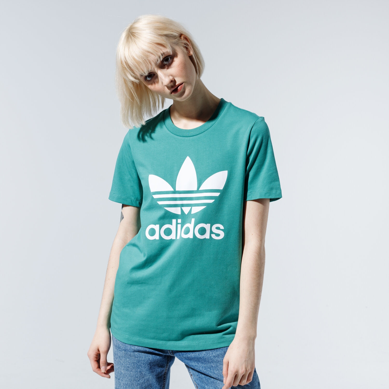 Femei tricou ADIDAS TRICOU TREFOIL TEE FM3300 Verde