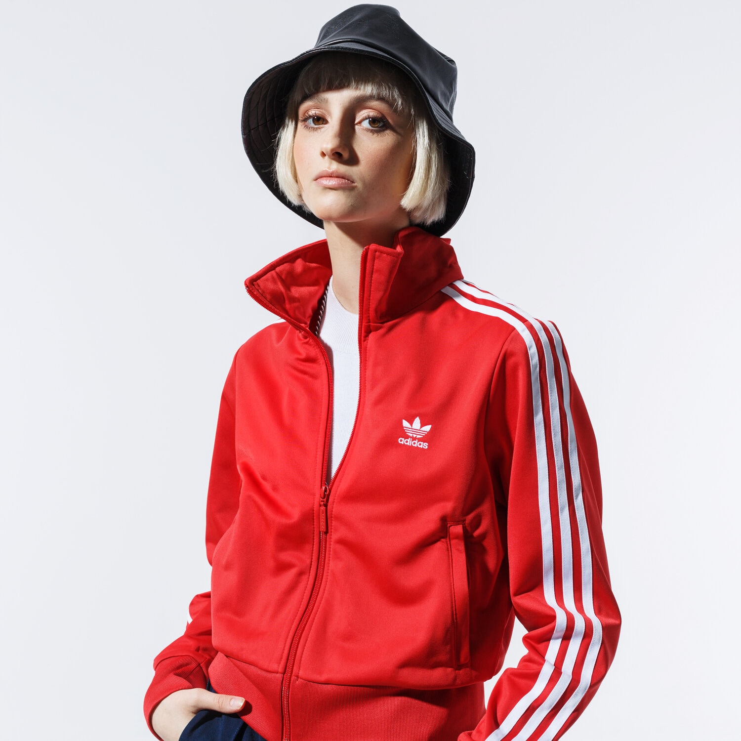 Femei bluză ADIDAS BLUZĂ FIREBIRD TT FM3268 Roșu
