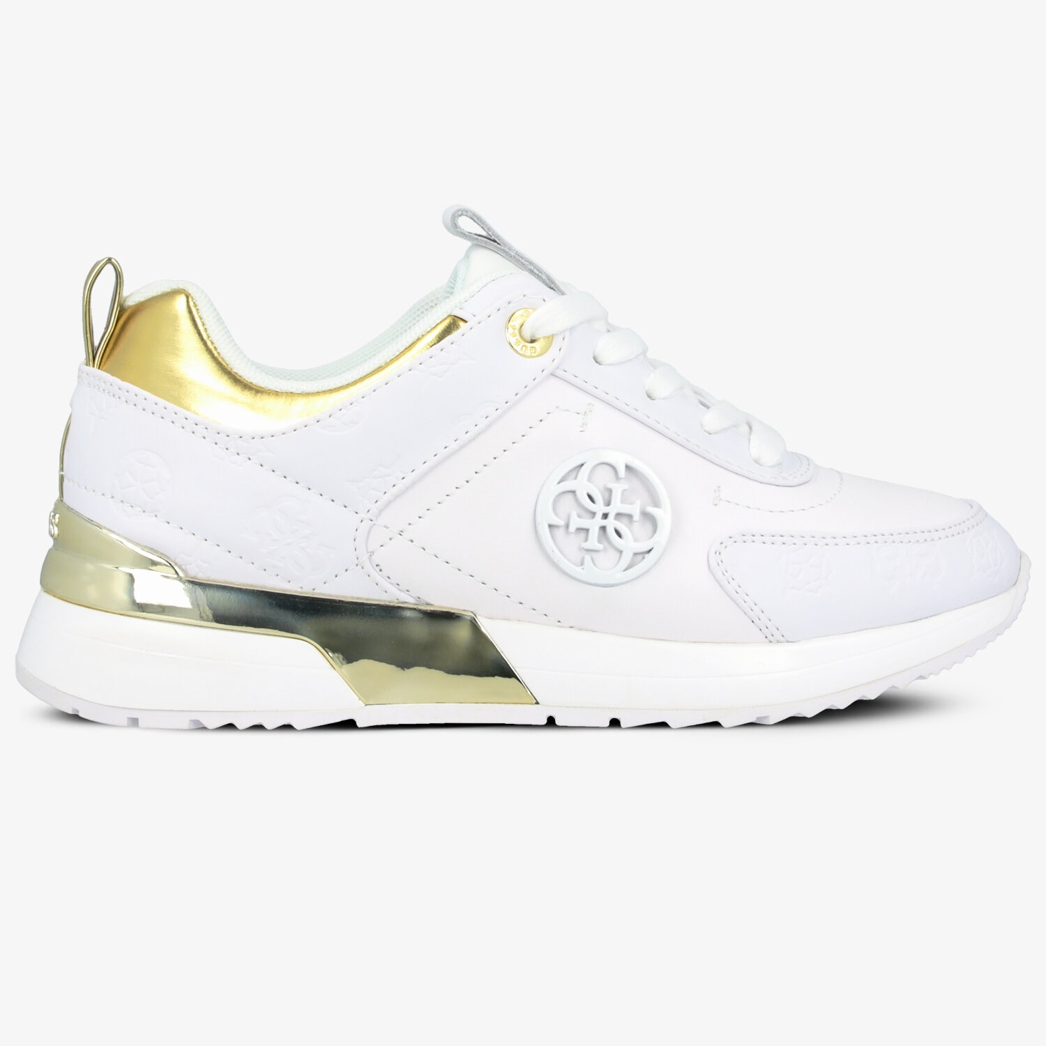 Femei pantofi sport GUESS MARLYN4 FL5MYNFAL12WHITE Alb