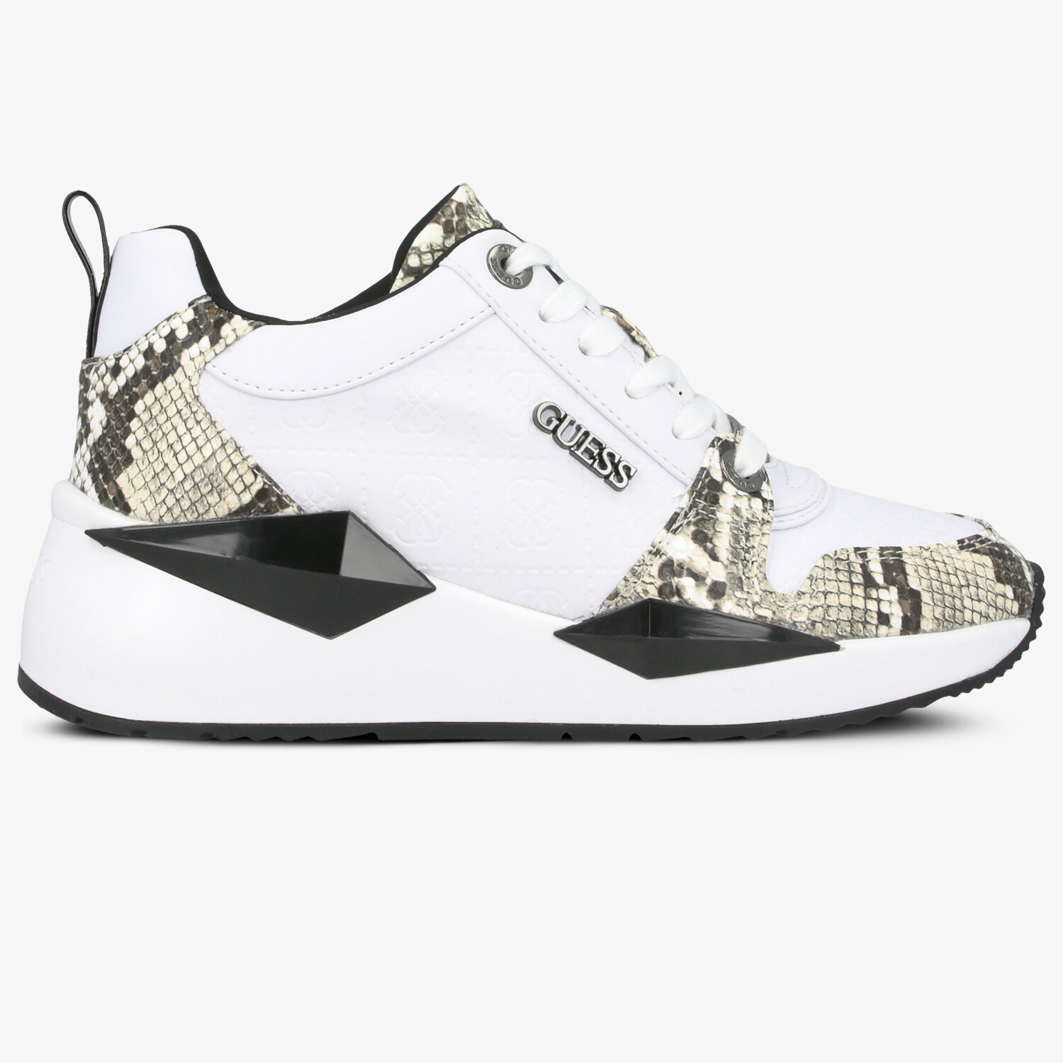 Femei pantofi sport GUESS TALLYN FL5TLYFAL12WHIBL Alb