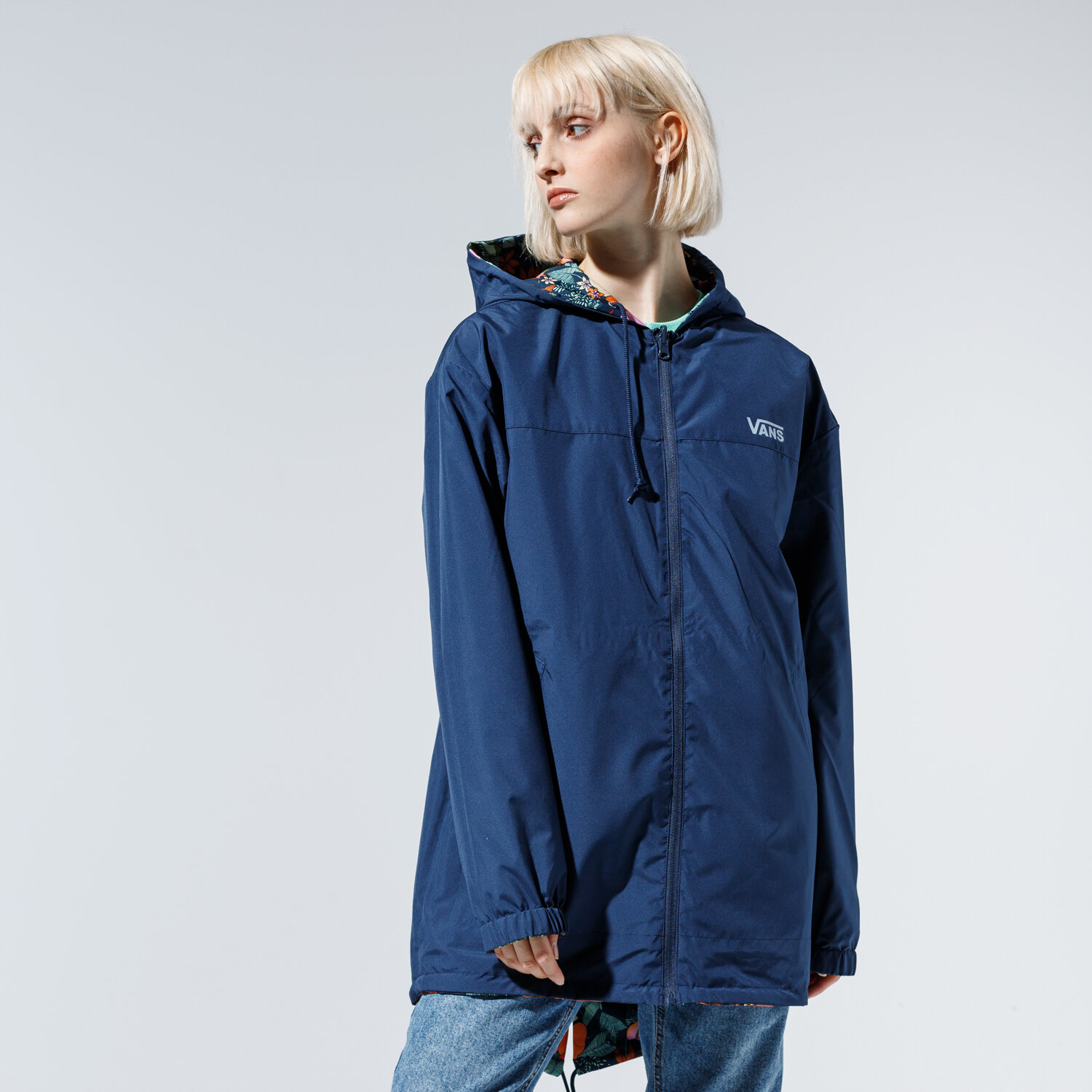 Femei jachetă VANS JACHETĂ WM MERCY REVERSIBLE PARKA MULTI TROPIC VN0A34FMVD11 Mulicolor