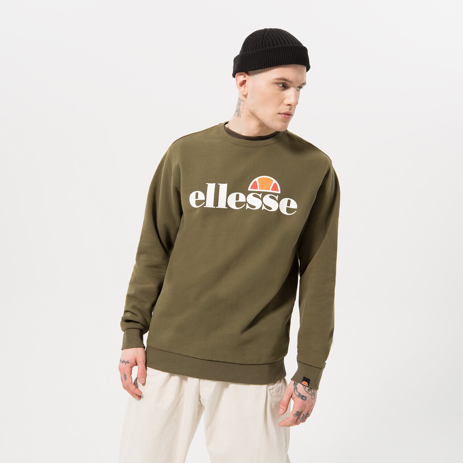 Bărbați bluză ELLESSE BLUZĂ SL SUCCISO KHA SHC07930506 Kaki