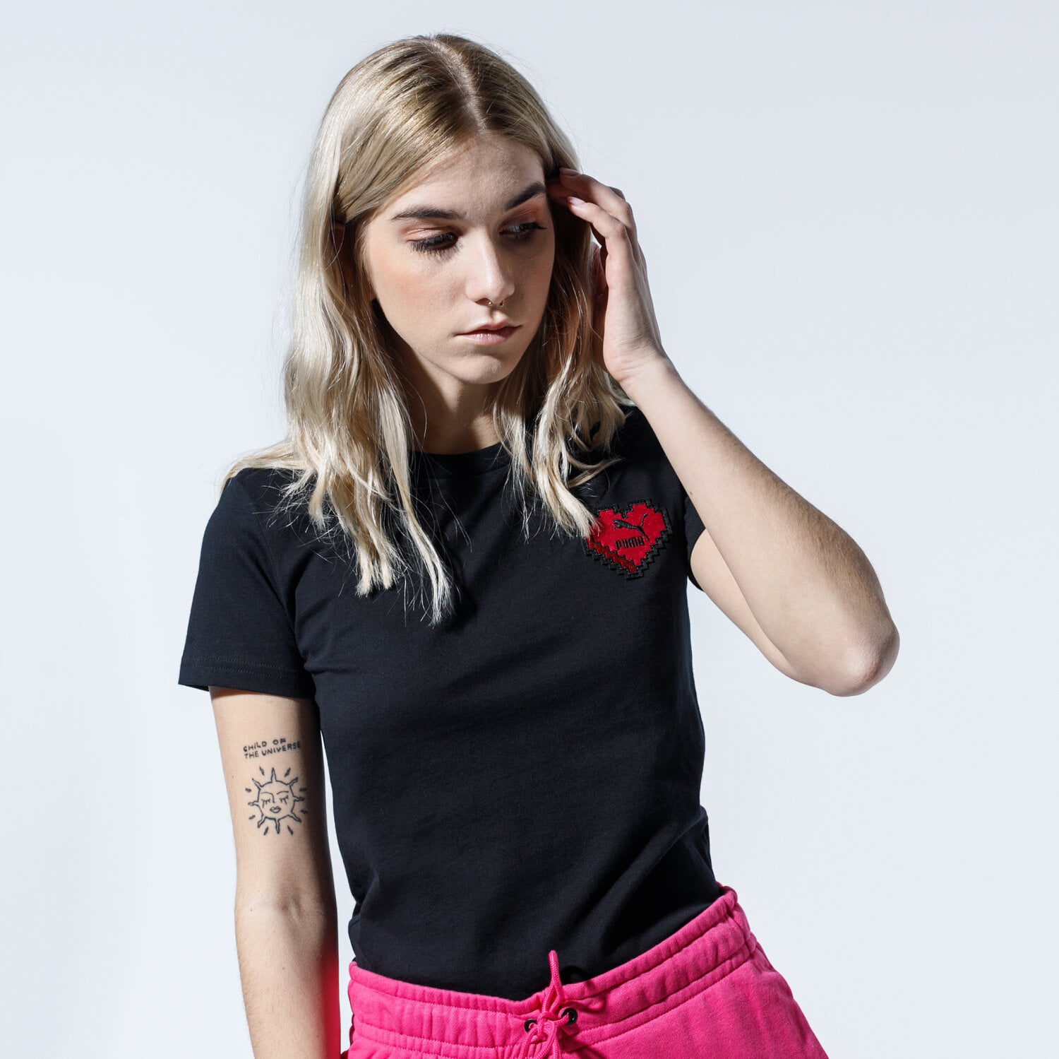 Femei tricou PUMA TRICOU DIGITAL LOVE TEE 59706801 Alb
