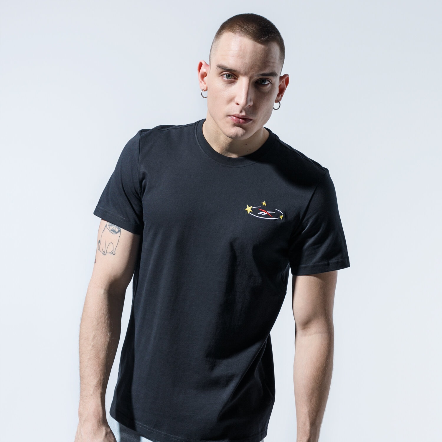 Bărbați tricou REEBOK TRICOU TJ TEE 1 GJ0470 Negru