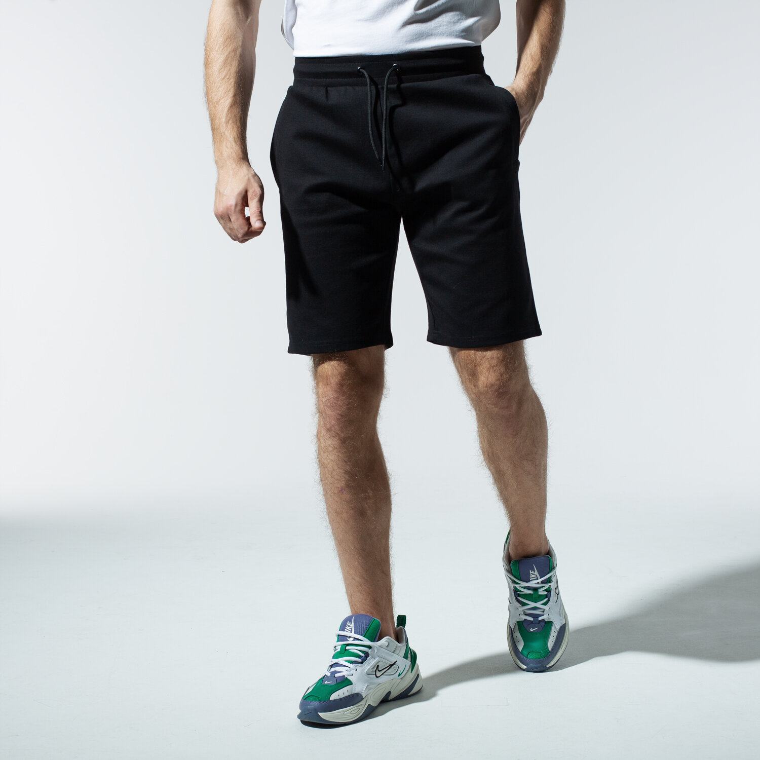 Femei pantaloni scurți HAHA66 PANTALONI SCURȚI ELASTIC SHORTS HA120SZM84001 Negru