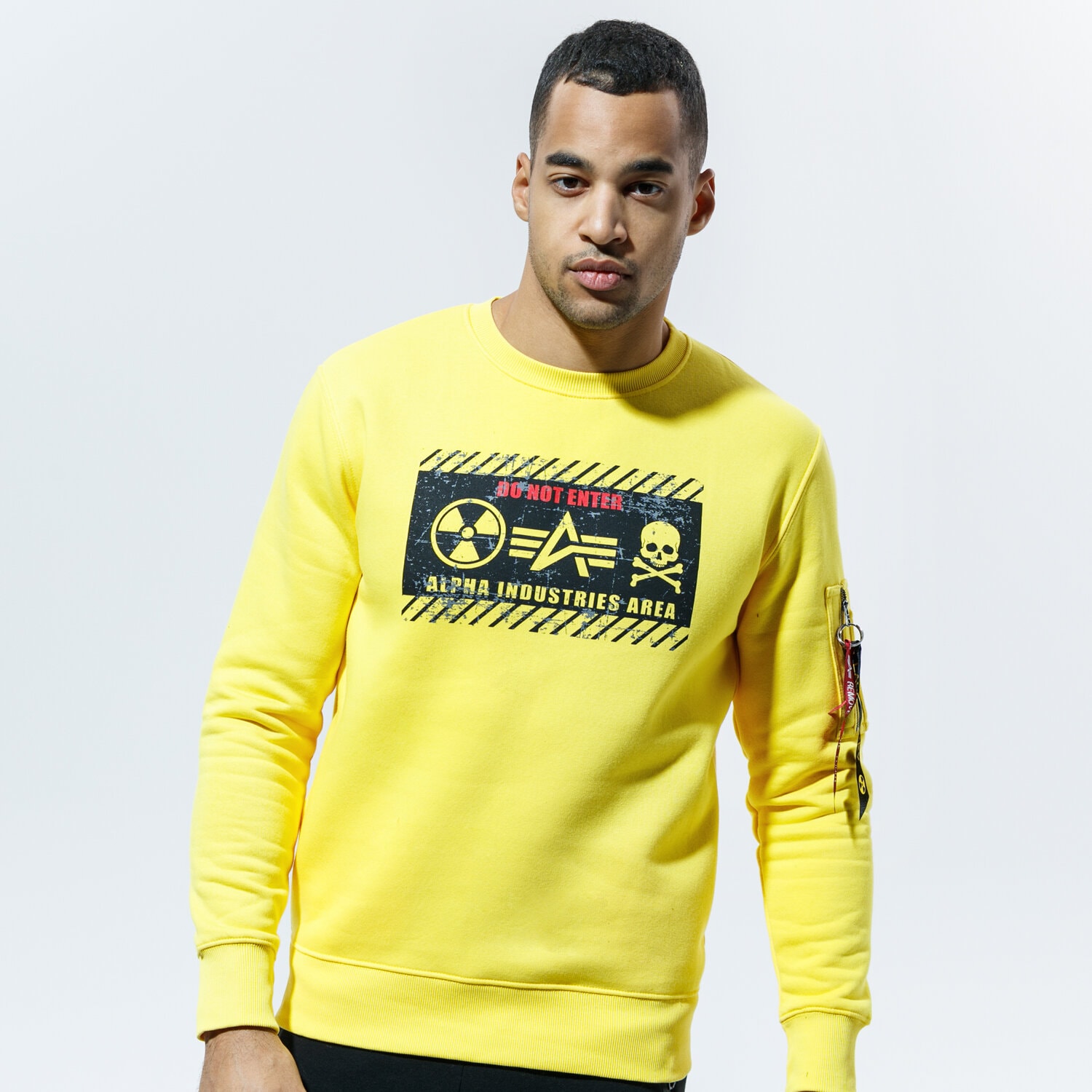 Bărbați bluză ALPHA INDUSTRIES BLUZĂ RADIOACTIVE SWEATER 128320465 Galben