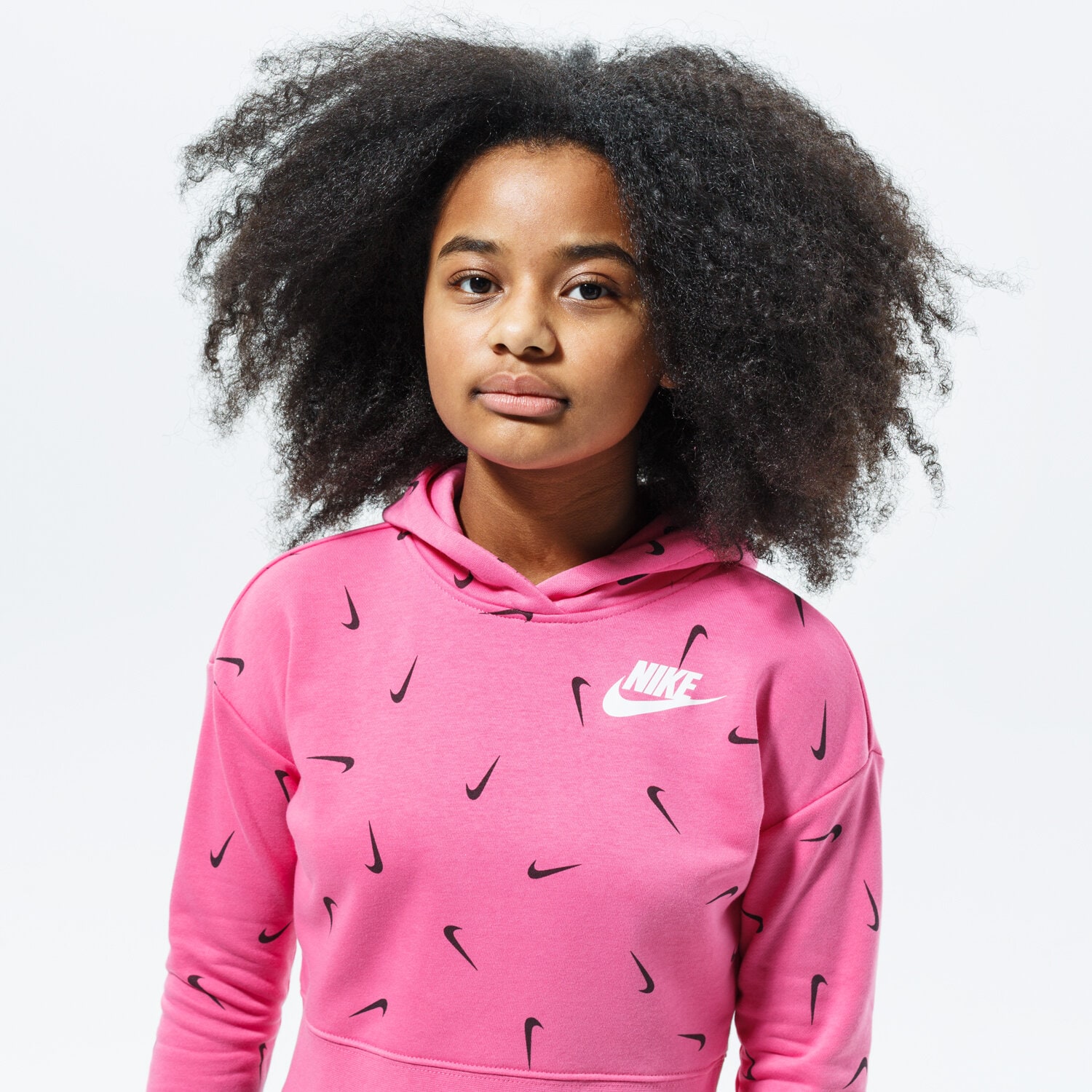 Copii bluză NIKE BLUZĂ CU GLUGĂ SPORTSWEAR CZ2566-684 Roz