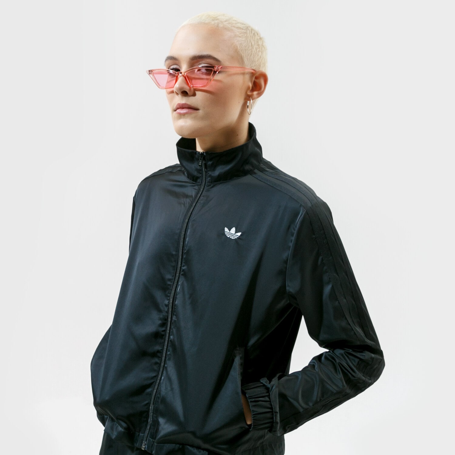 Femei bluză ADIDAS BLUZĂ TRACK TOP GN3153 Negru