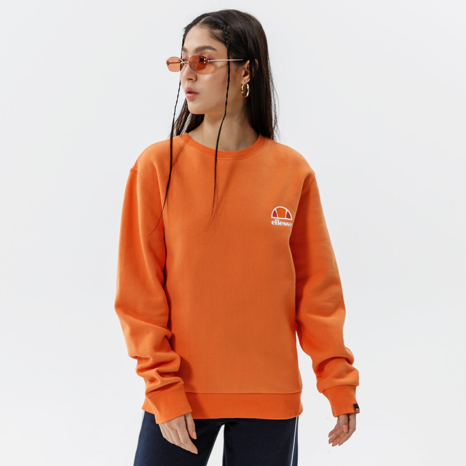 Femei bluză ELLESSE BLUZĂ HAVERFORD SWEATSHIRT ORNG SGI07484704 Portocaliu