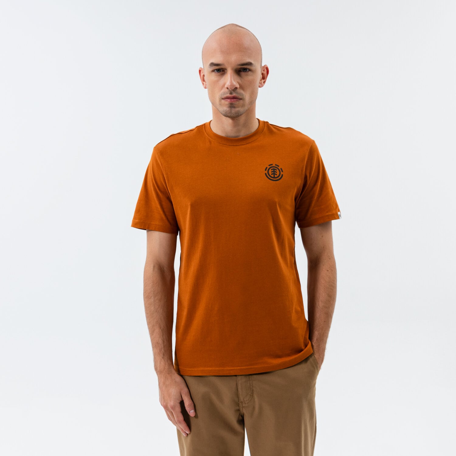 Bărbați tricou ELEMENT TRICOU GOLETTA SS Z1SSP83700 Maro