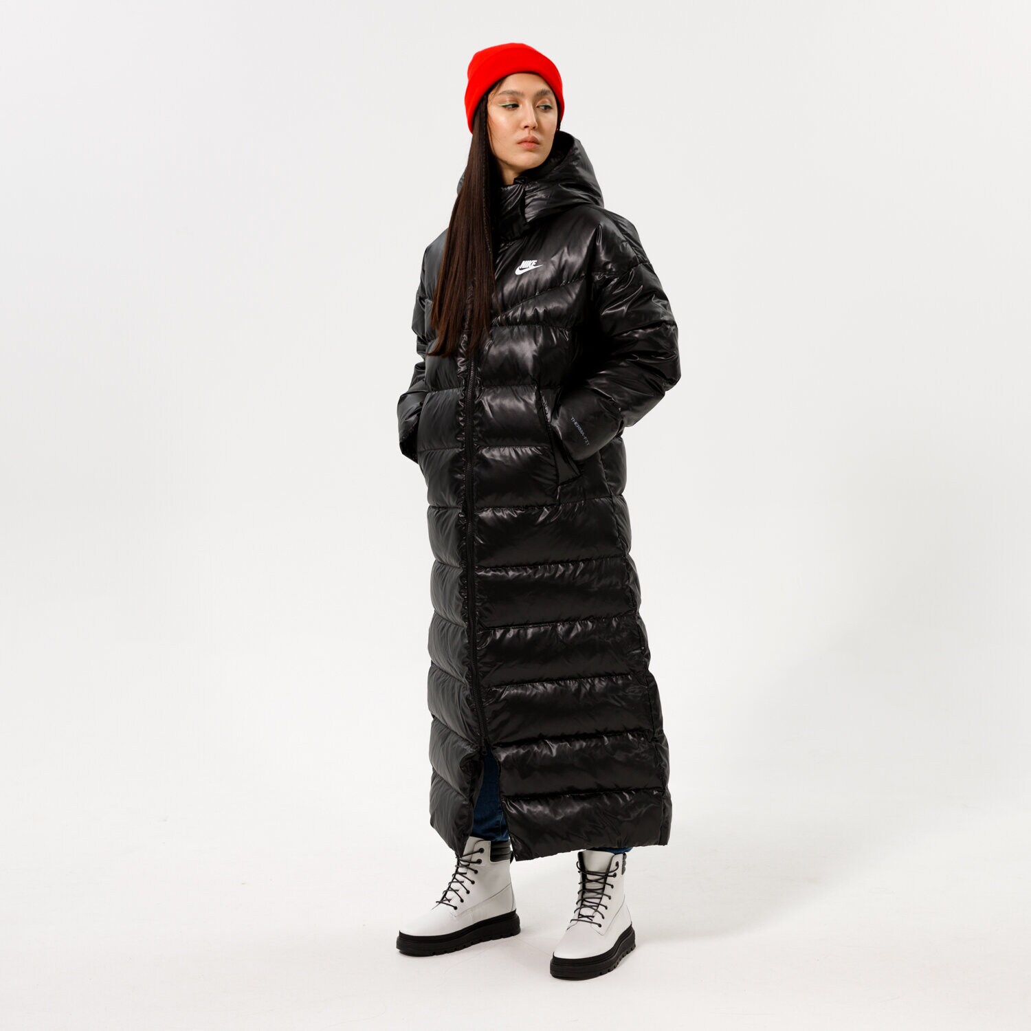 Femei geacă de iarnă NIKE CITY HOODED PARKA JACKET PARKA DH4081-010 Negru