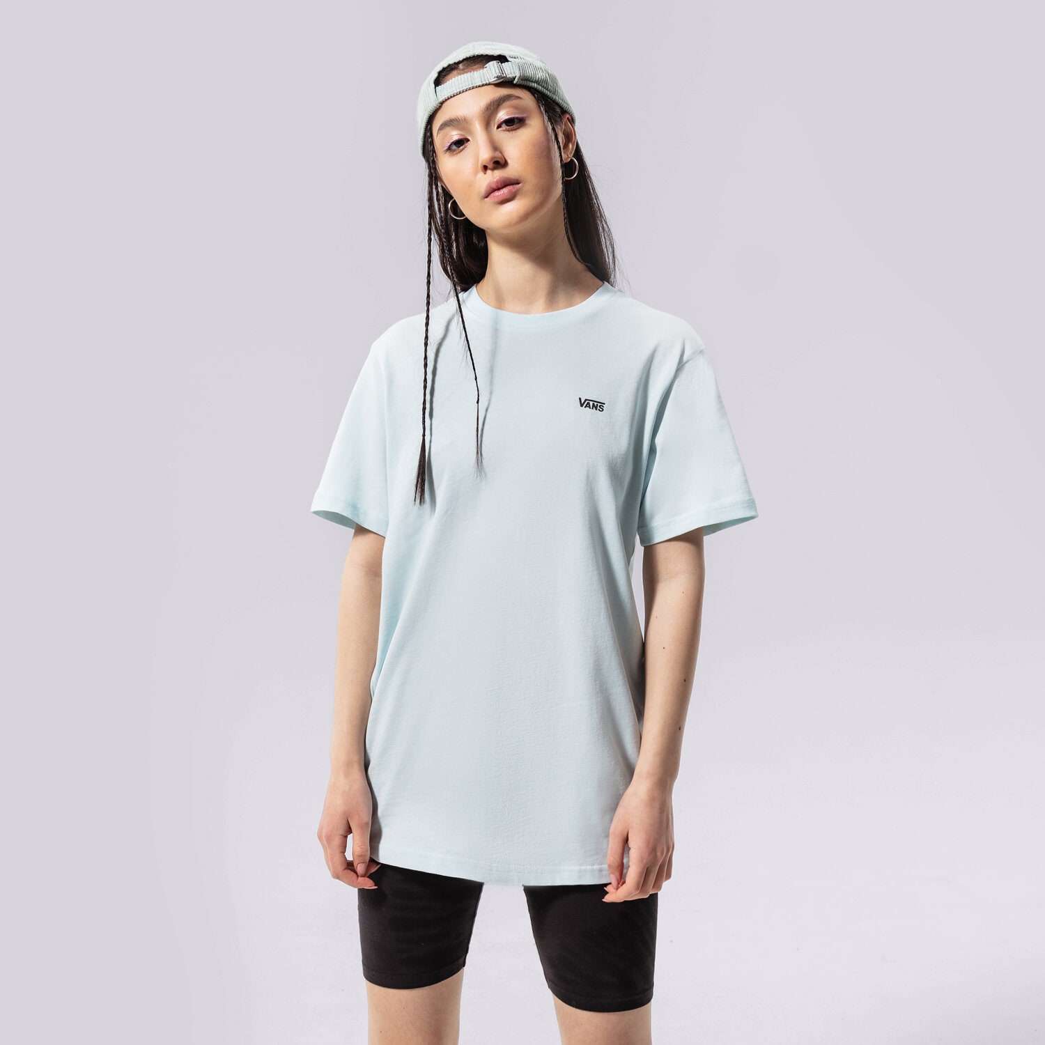 Femei tricou VANS TRICOU LEFT CHEST LOGO TEE EM VN0A7RSRYRQ1 Albastru