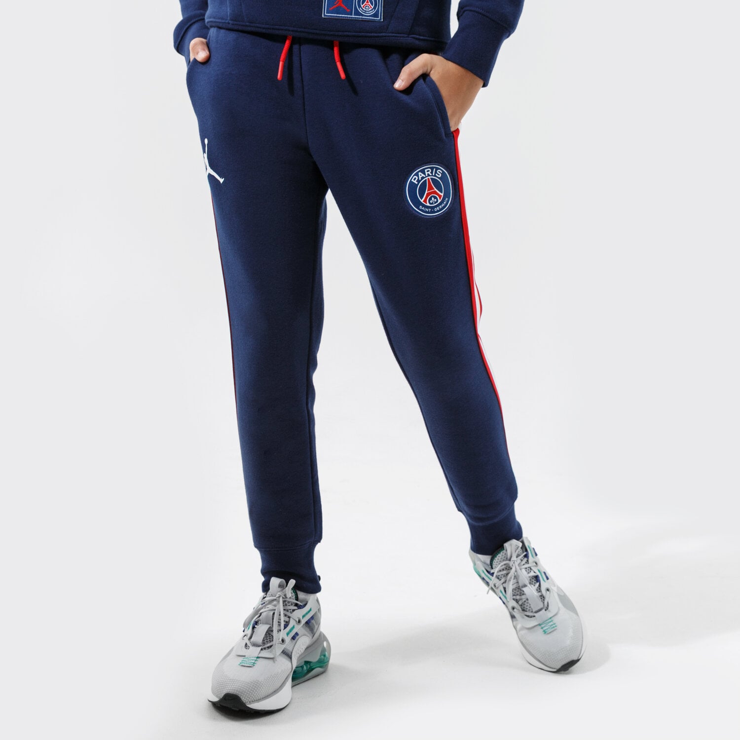 Pantaloni pentru copii JORDAN PANTALONI  PARIS SAINT-GERMAIN FLC PANT GIRL 95A726-U90 Bleumarin
