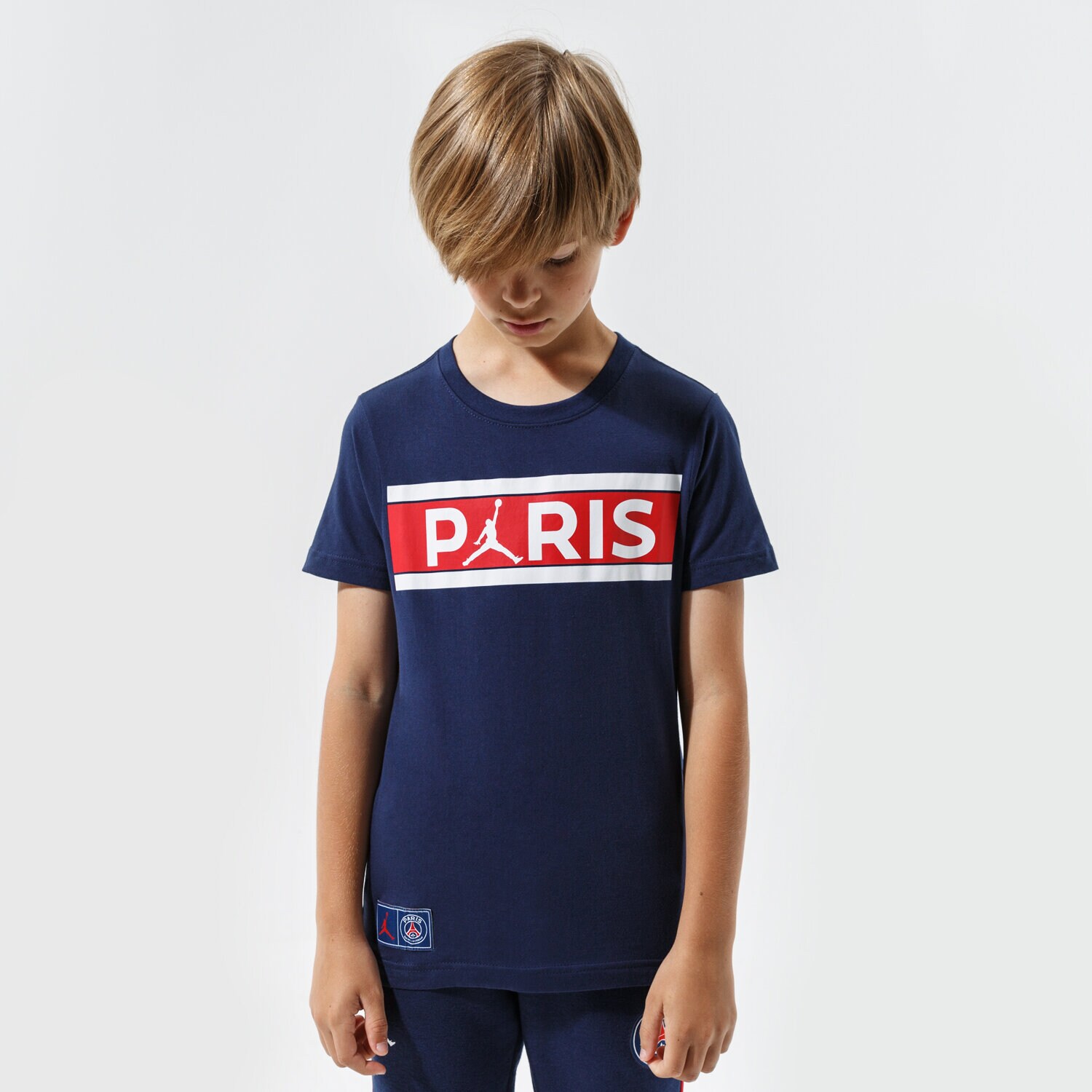 Copii tricou JORDAN TRICOU PSG BARS TEE GIRL 95A567-U90 Bleumarin
