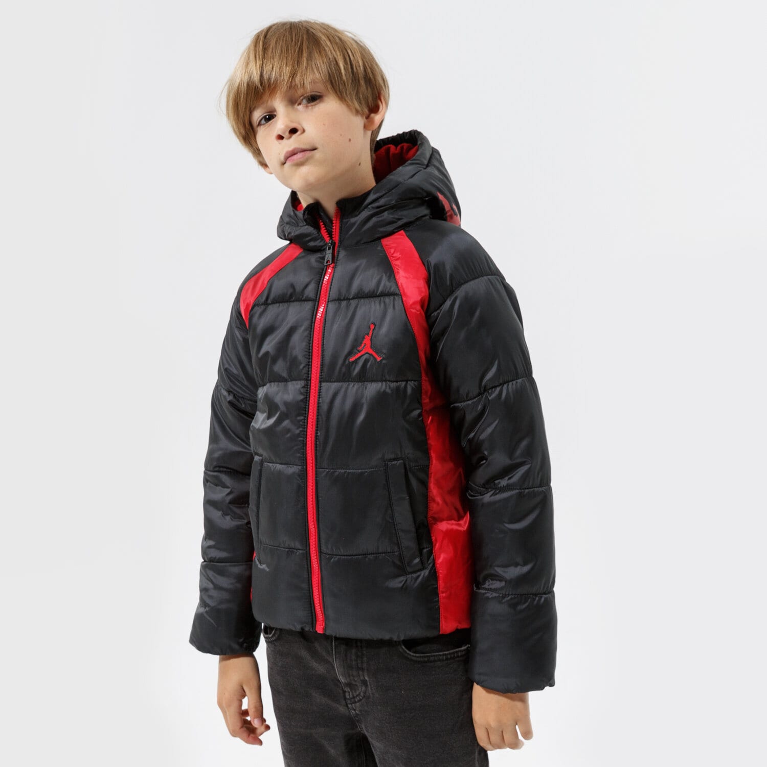 Jachetă de sezon pentru copii (primăvară/toamnă) JORDAN JACHETĂ DE IARNĂ MJ FLIGHT BOY 95A636023 Negru