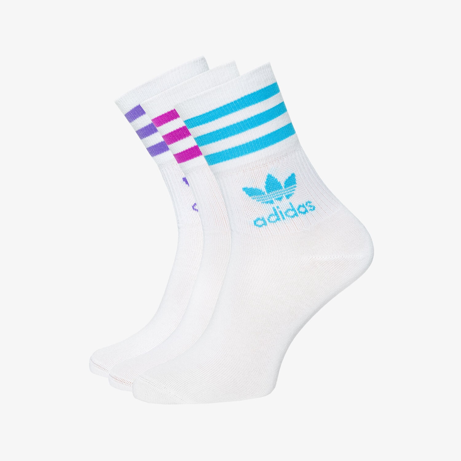 Femei șosete ADIDAS MID CUT CREW SOCKS  HC9551 Alb
