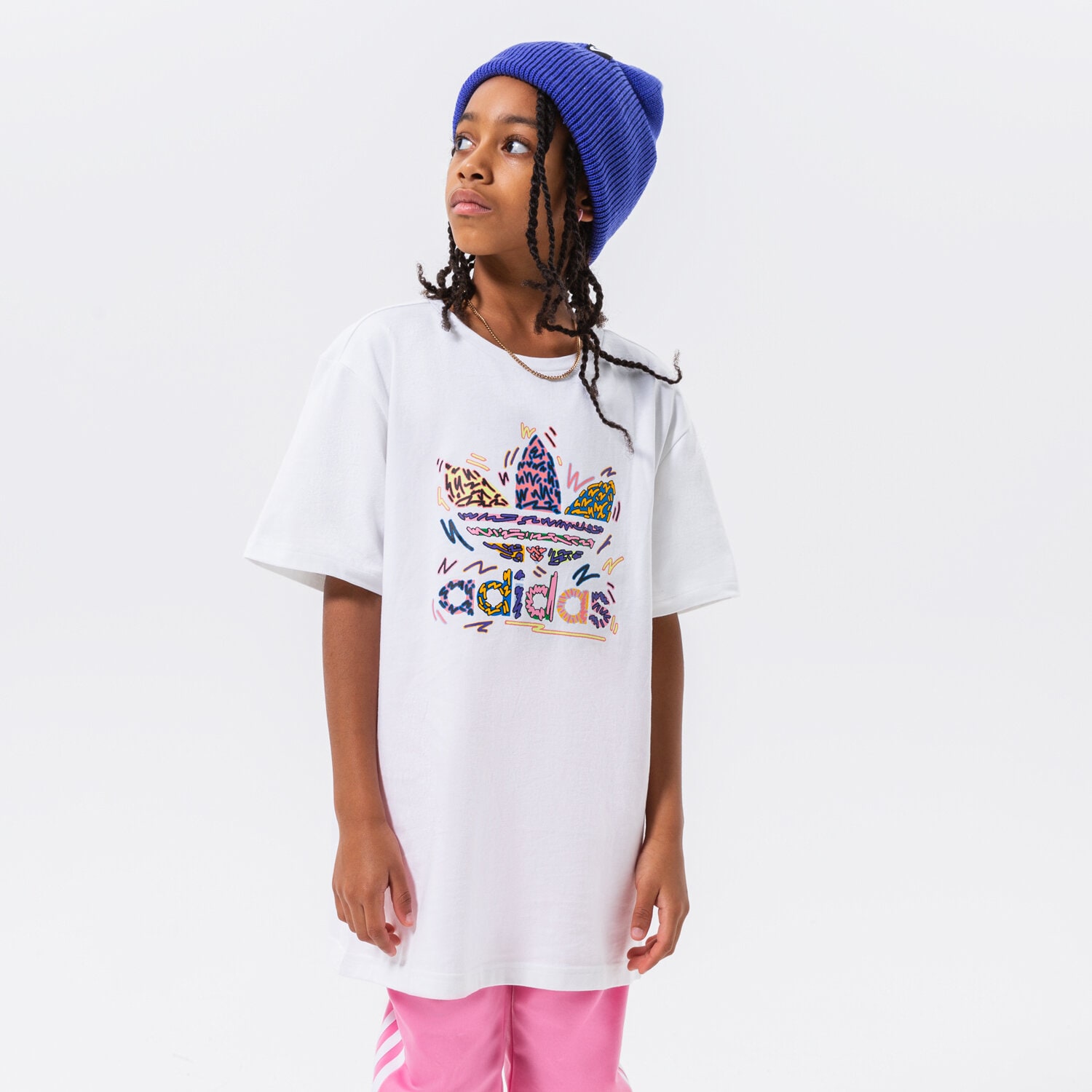 Copii tricou ADIDAS TRICOU LOVEUNI TREF T GIRL HG3898 Alb