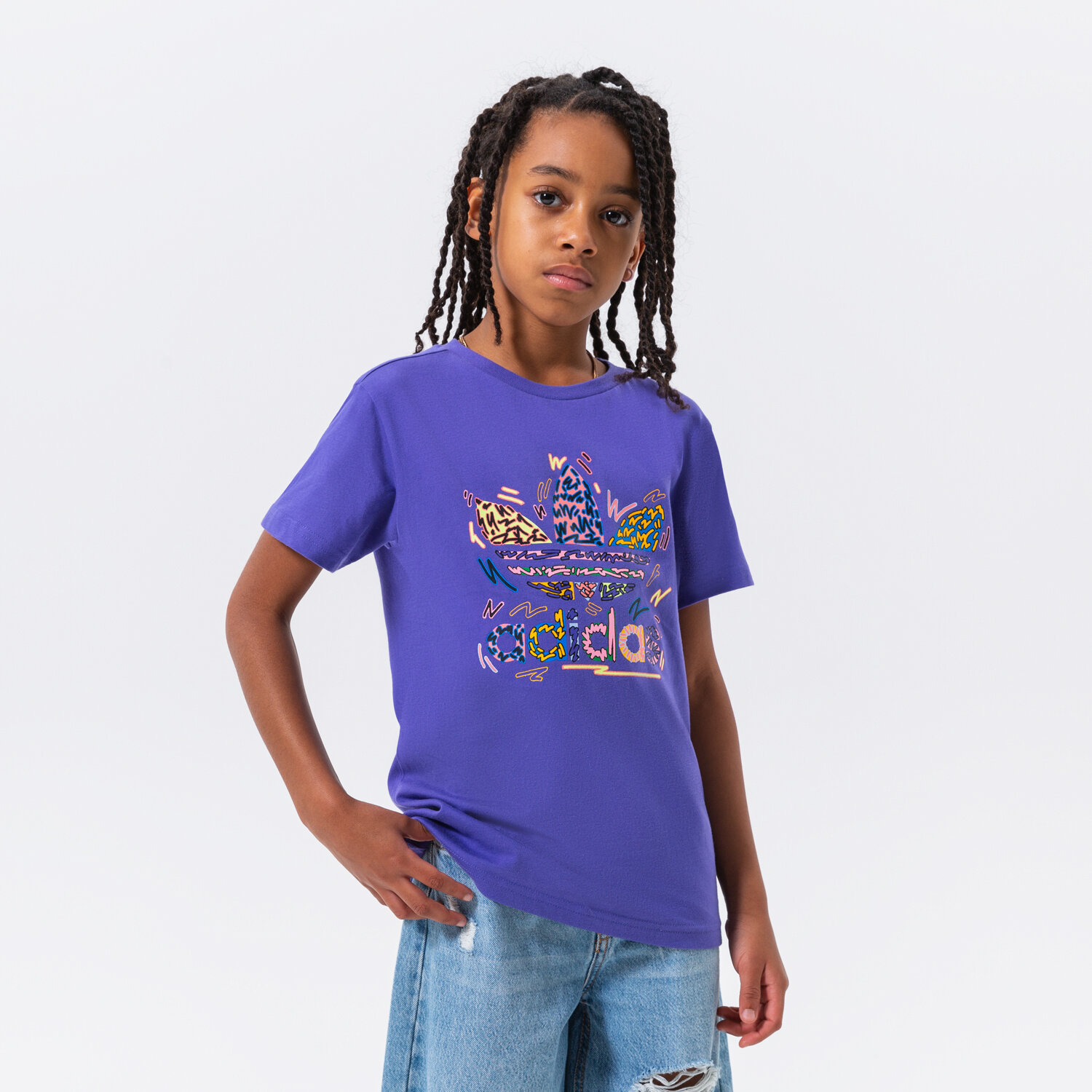 Copii tricou ADIDAS TRICOU LOVEUNI TREF T GIRL HG3899 Violet