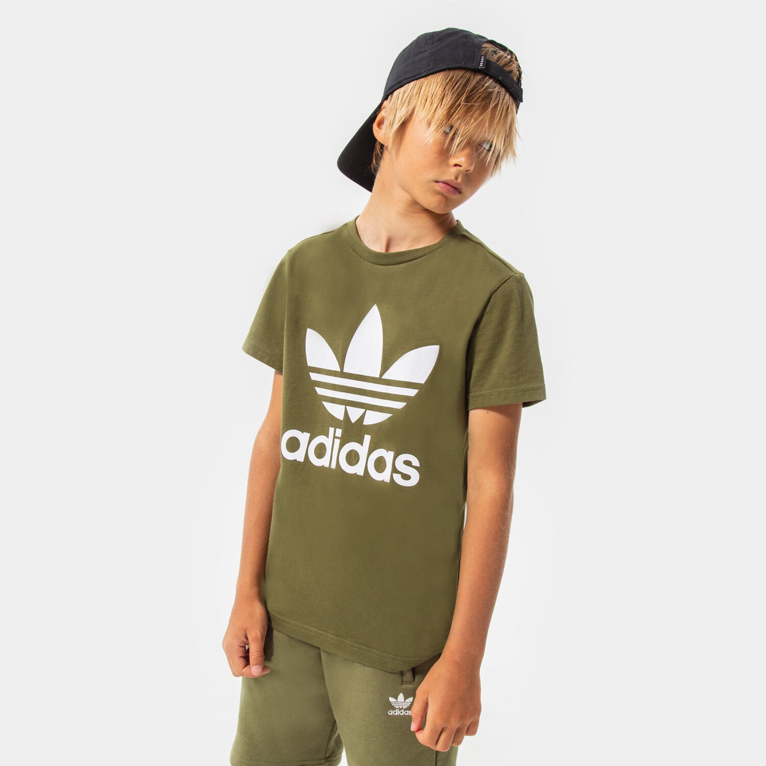 Copii tricou ADIDAS TRICOU TREFOIL TEE BOY HD2005 Kaki
