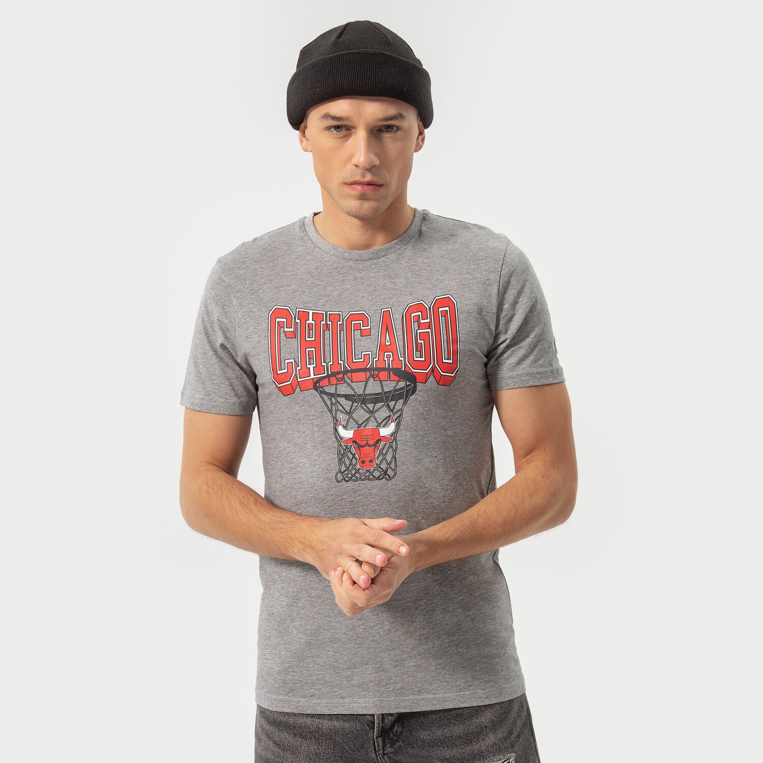 Bărbați tricou NEW ERA TRICOU TEE BULLS GRH 13051081 Gri