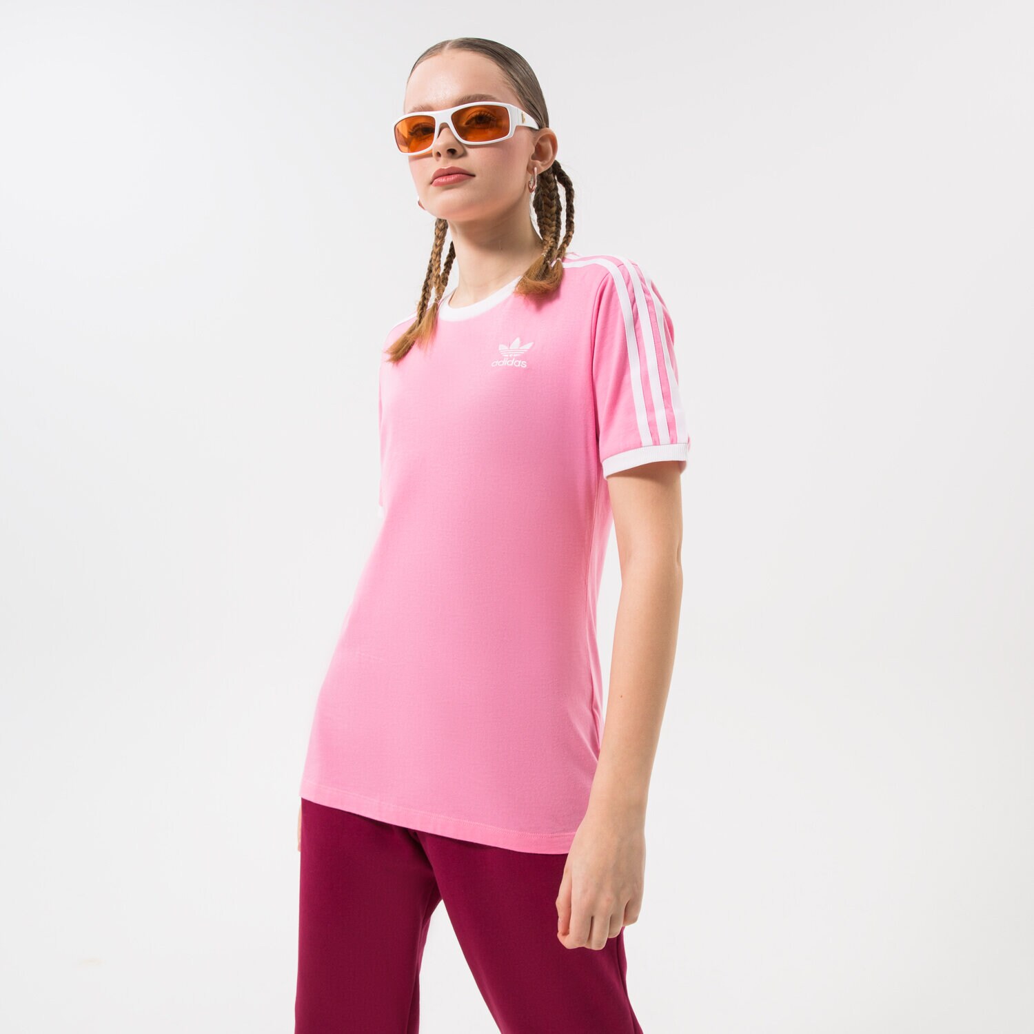 Femei tricou ADIDAS TRICOU 3 STRIPES HL6687 Roz