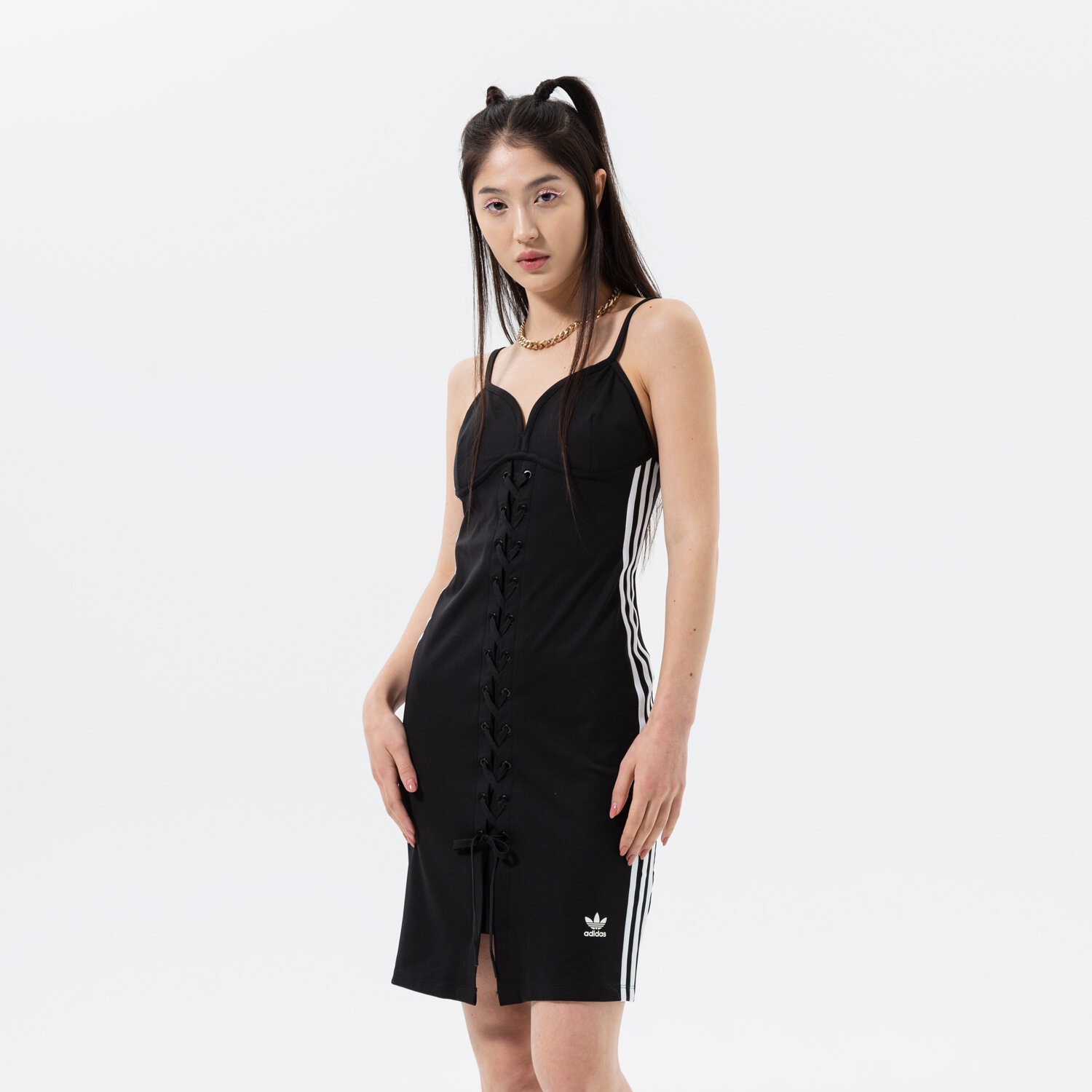 Femei rochii și fuste ADIDAS ROCHIE STRAP TRENINGS HK5084 Negru