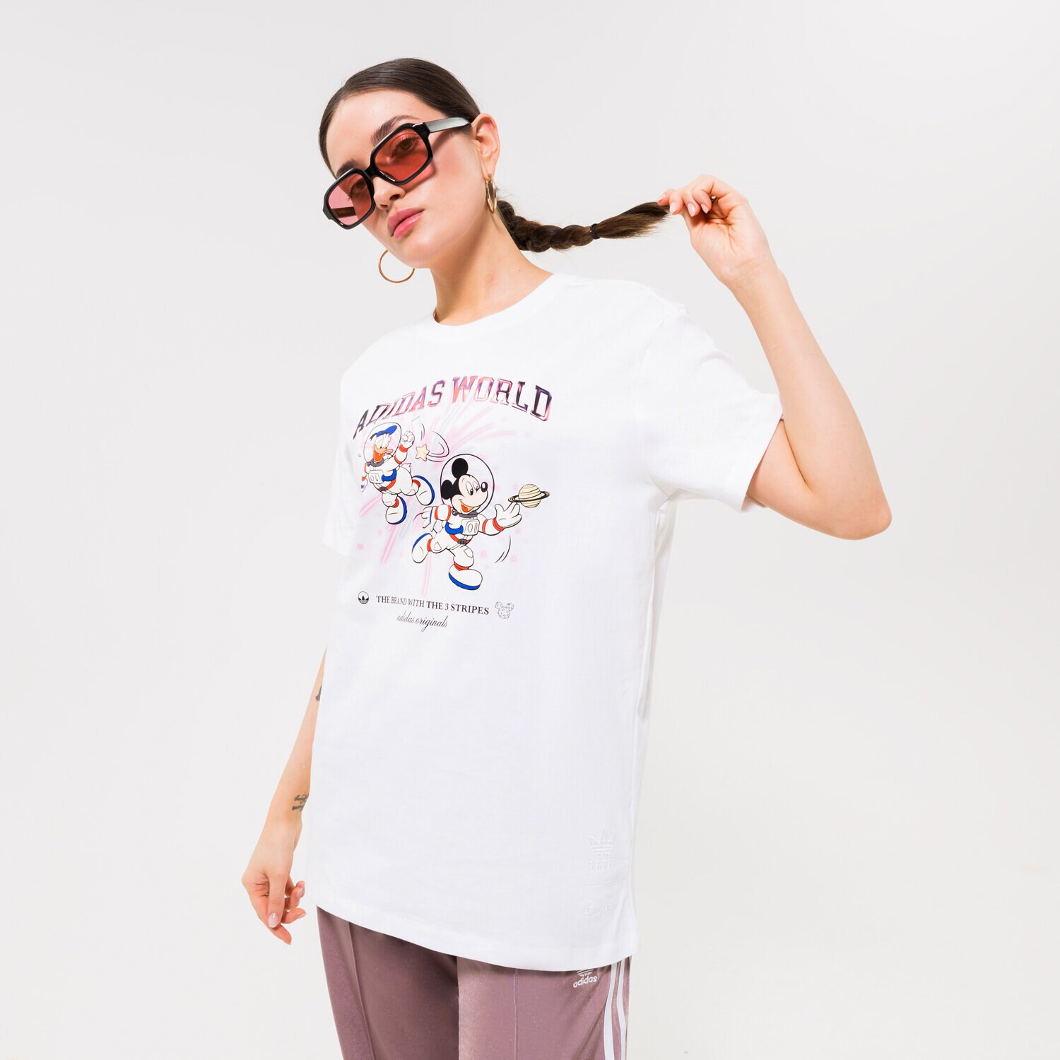 Femei tricou ADIDAS TRICOU GRAPHIC TEE HL9051 Alb