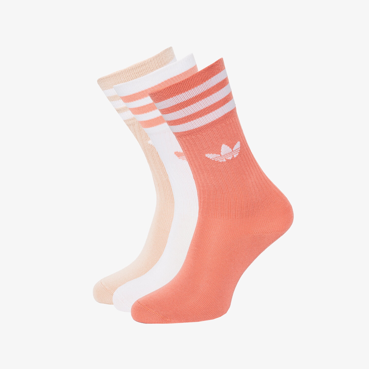 Femei șosete ADIDAS ȘOSETE SOLID CREW SOCK HL6767 Alb