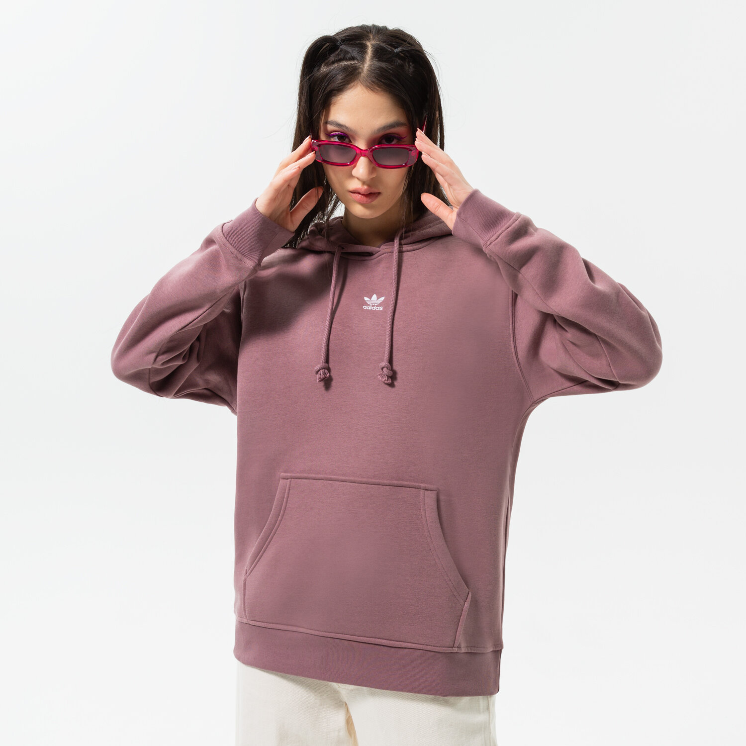 Femei bluză ADIDAS BLUZĂ CU GLUGĂ HOODIE HJ7858 Roz