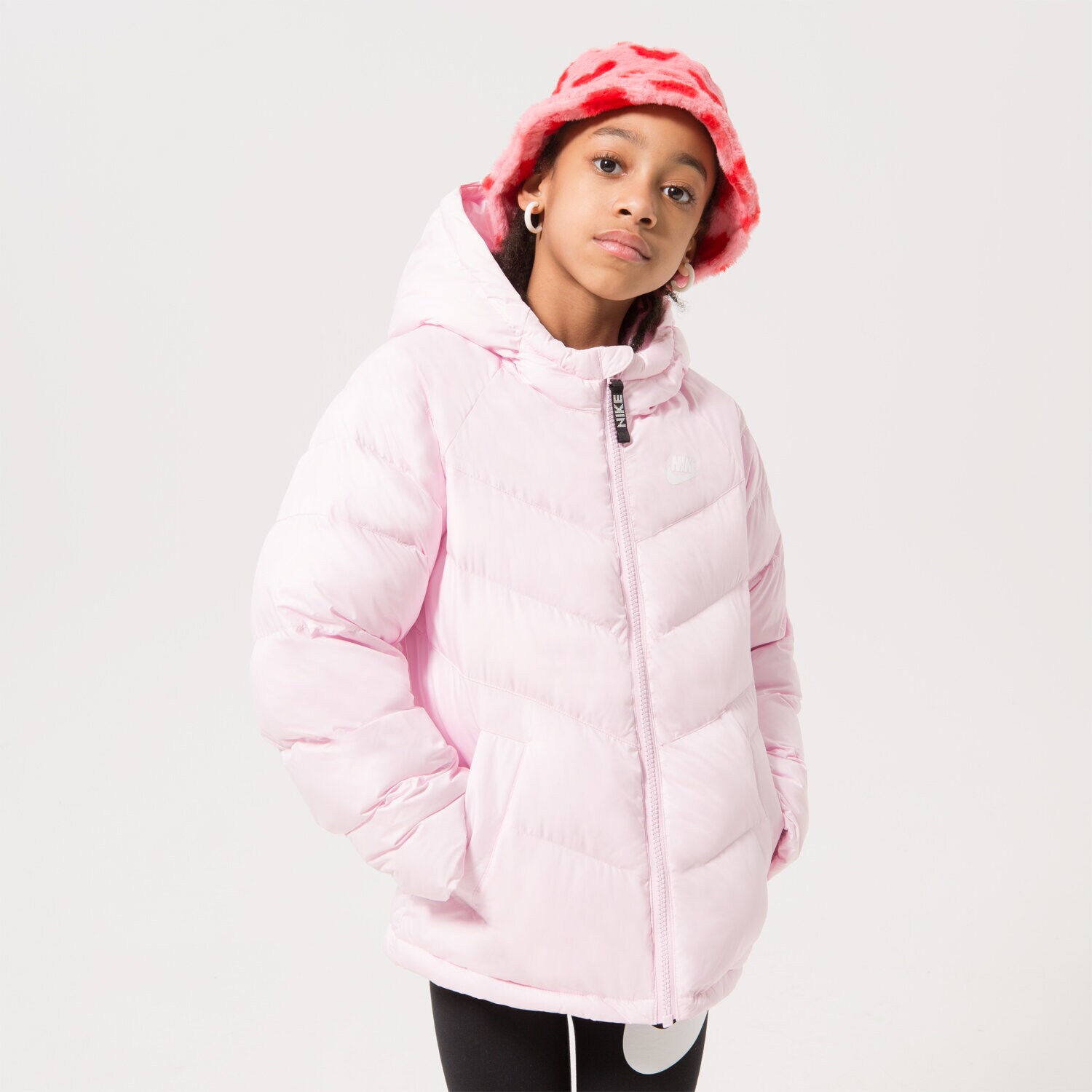 Jachetă de sezon pentru copii (primăvară/toamnă) NIKE JACHETĂ DE IARNĂ K NSW SYNFL HD JKT GIRL DX1264-663 Roz