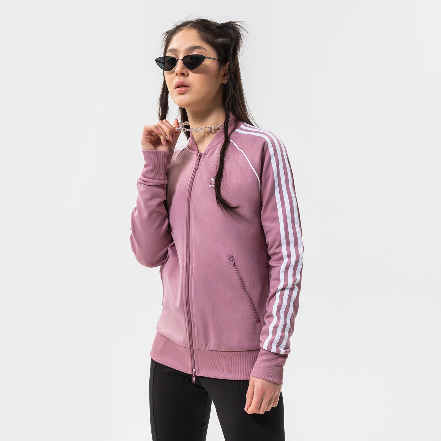 Femei bluză ADIDAS BLUZĂ SST TRACKTOP PB HE9563 Roz