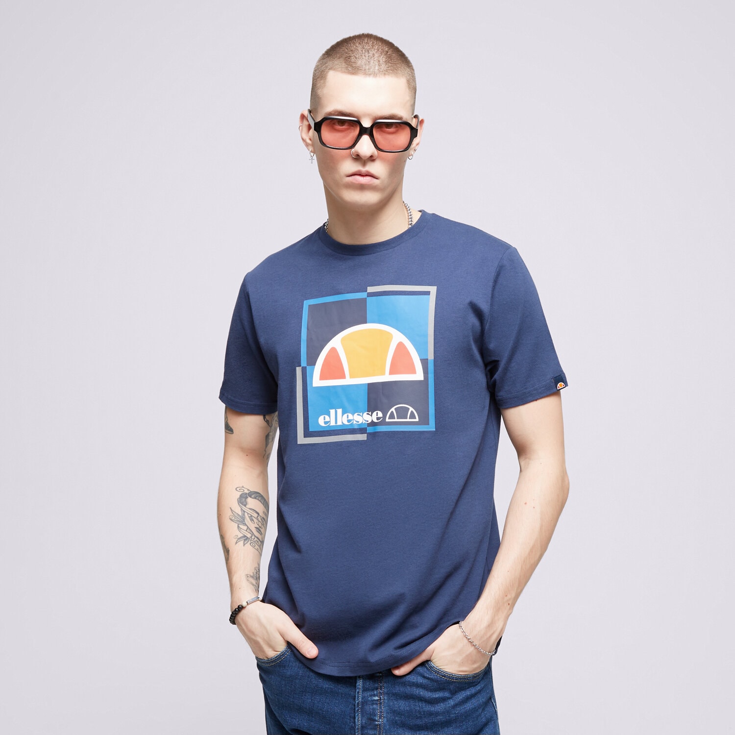 Bărbați tricou ELLESSE TRICOU MICHAELO TEE NAVY SXP15829429 Bleumarin