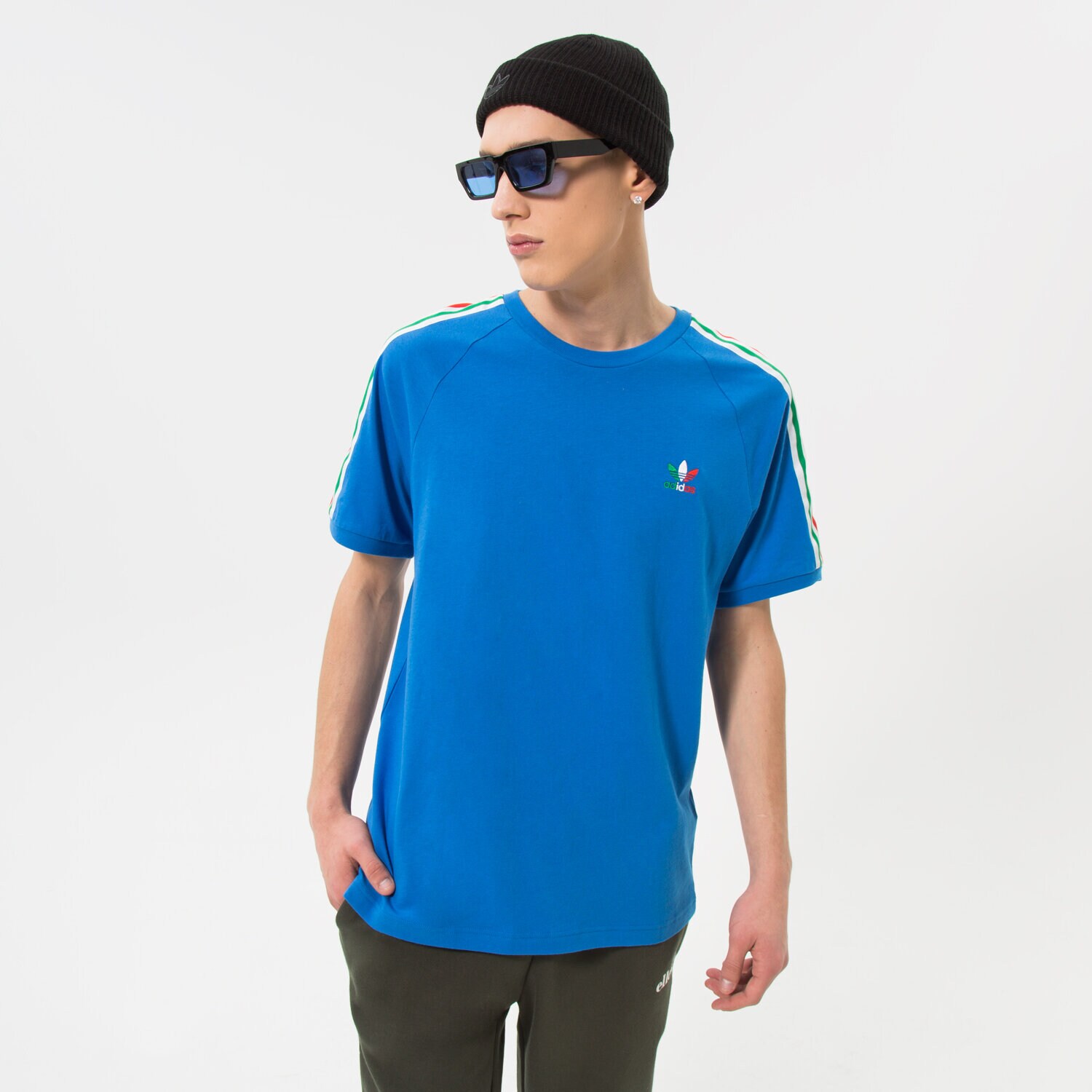 Bărbați tricou ADIDAS TRICOU FB NATIONS TEE HK7423 Albastru