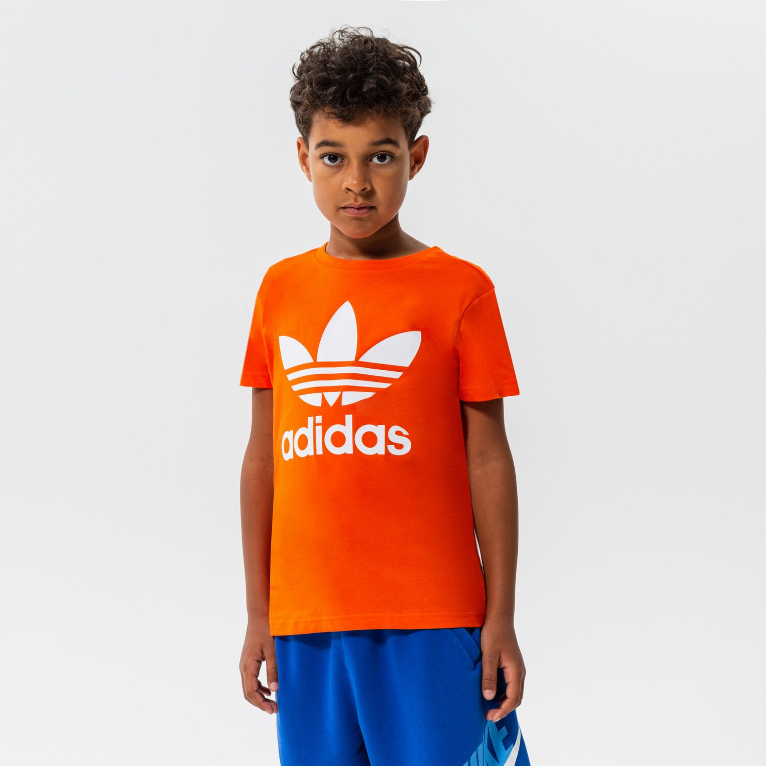 Copii tricou ADIDAS TRICOU TREFOIL TEE BOY HK0261 Portocaliu