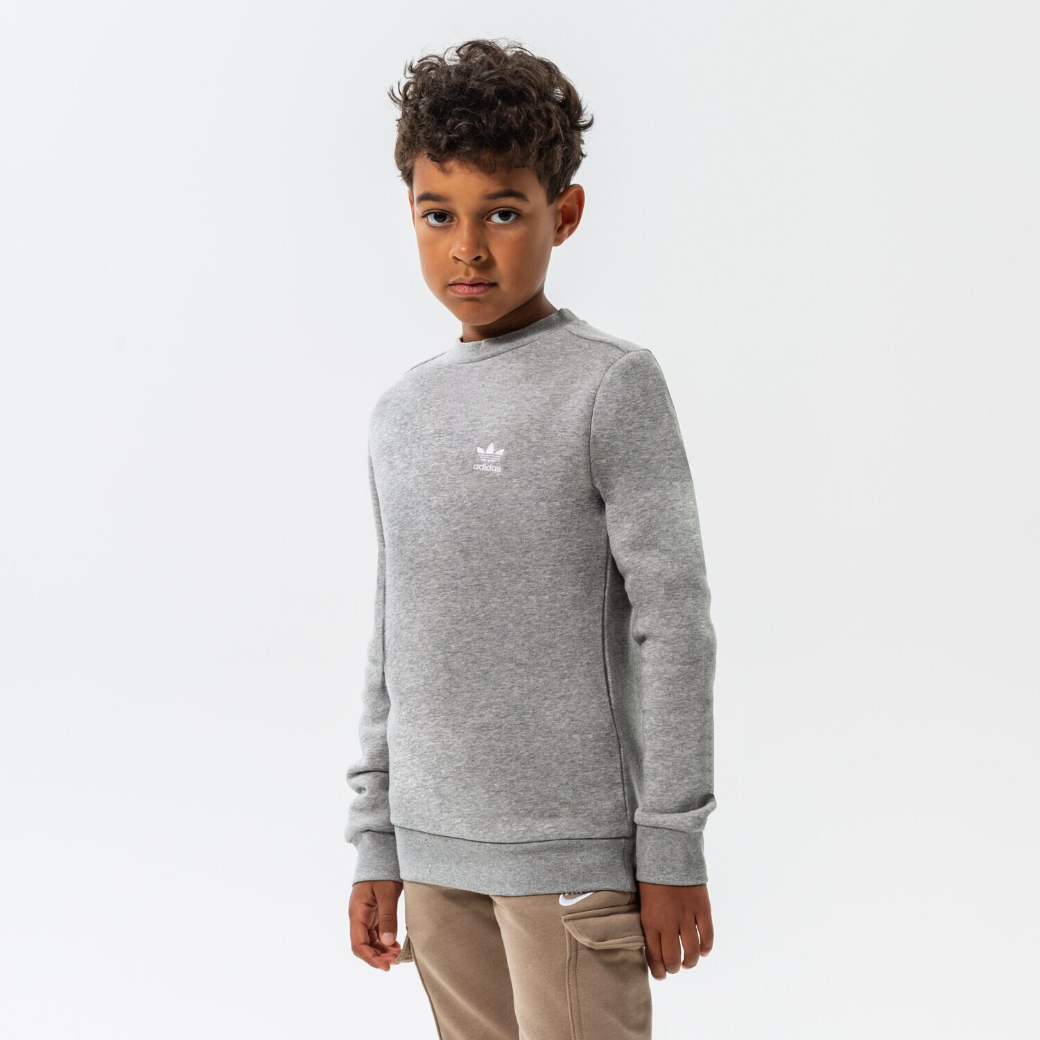 Copii bluză ADIDAS BLUZĂ CREW BOY HS8869 Gri