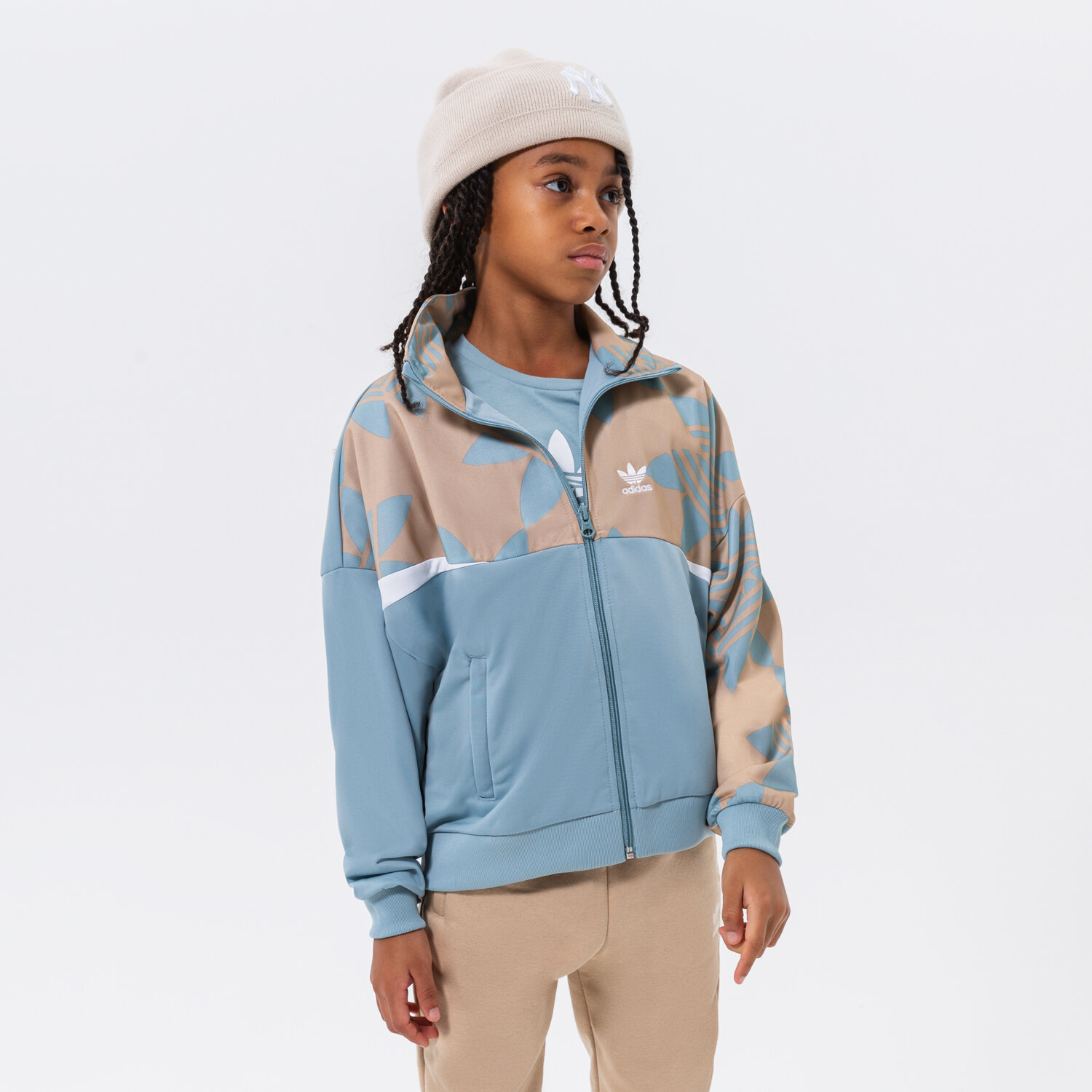 Copii bluză ADIDAS BLUZĂ TRACK TOP GIRL HL6875 Albastru