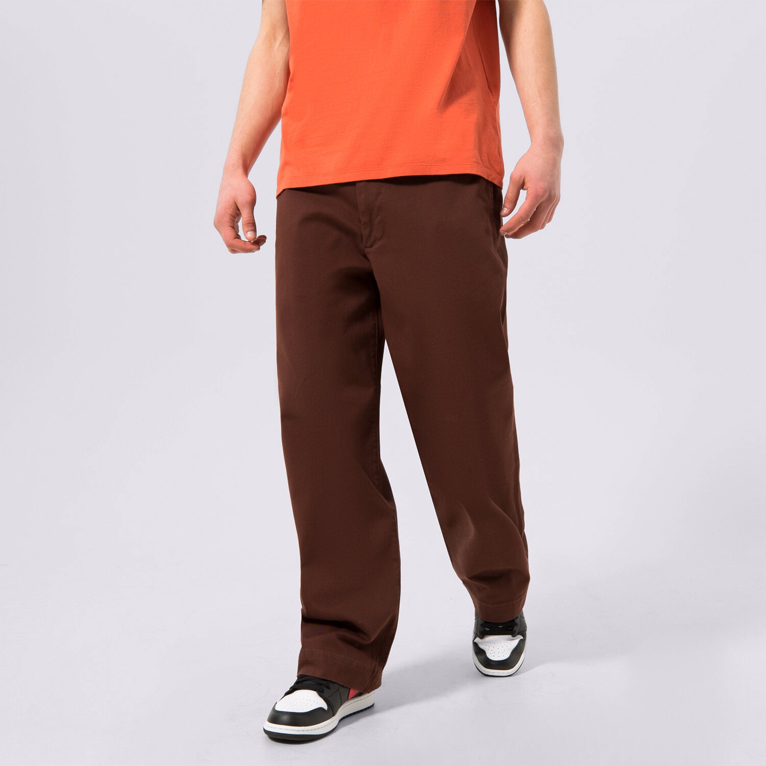 Bărbați pantaloni LEVI'S PANTALONI  SKATE LOOSE CHINO A09700009 Maro