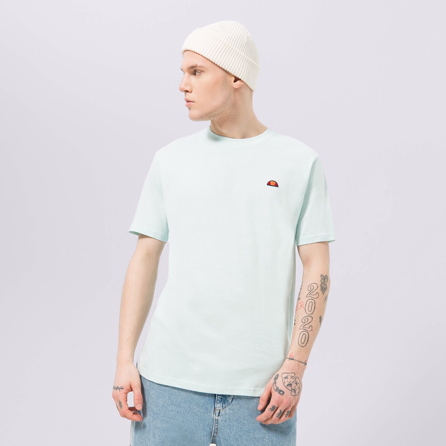 Bărbați tricou ELLESSE TRICOU AZZINA LIGHT BLUE SMG19603426 Albastru