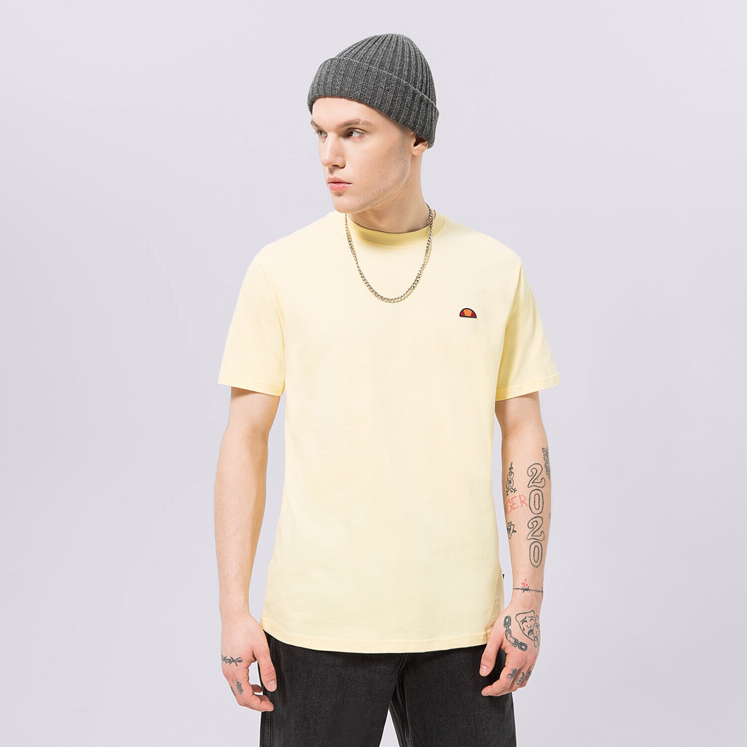 Bărbați tricou ELLESSE TRICOU AZZINA LIGHT YELLOW SMG19603603 Galben