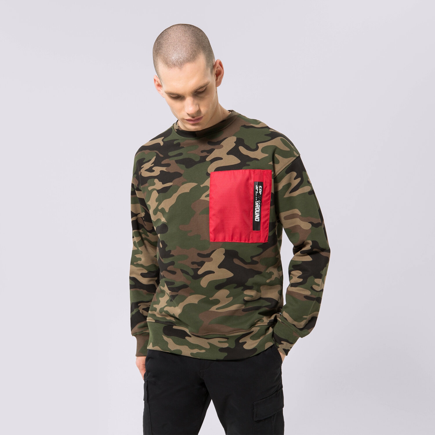 Bărbați tricou SPRAYGROUND PULOVĂR TIGER CAMO SWEATER SP215 Mulicolor