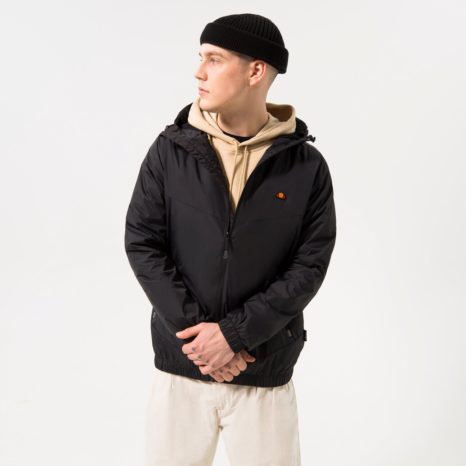 Bărbați jachetă ELLESSE JACHETĂ FRACTION 2 FZ JACKET BLK SHR17781011 Negru