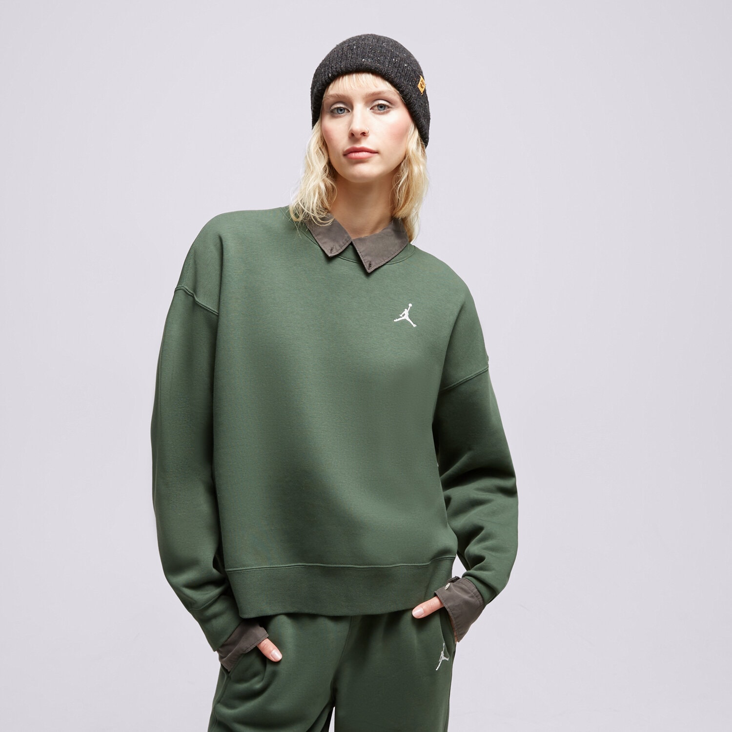 Femei bluză JORDAN BLUZĂ W J BRKLN FLC 2  FN4491-337 Verde