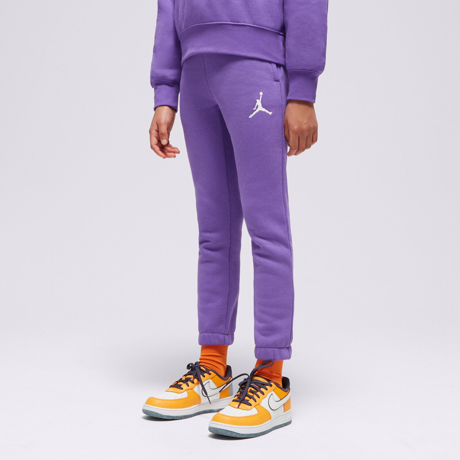 Pantaloni pentru copii JORDAN PANTALONI  ICON PLAY FLC GIRL 45C696-P44 Violet
