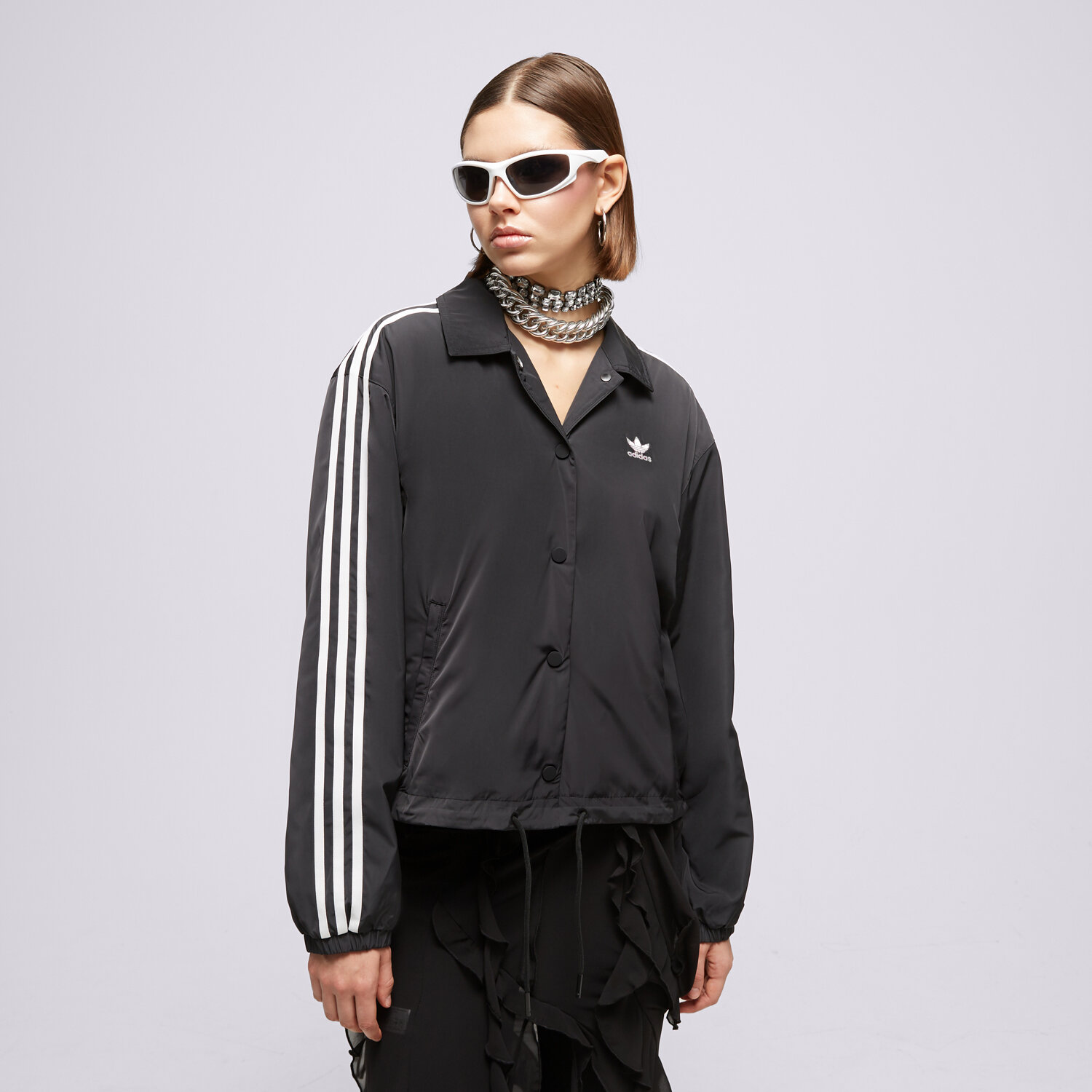 Femei jachetă ADIDAS JACHETĂ COACH JACKET IC5478 Negru