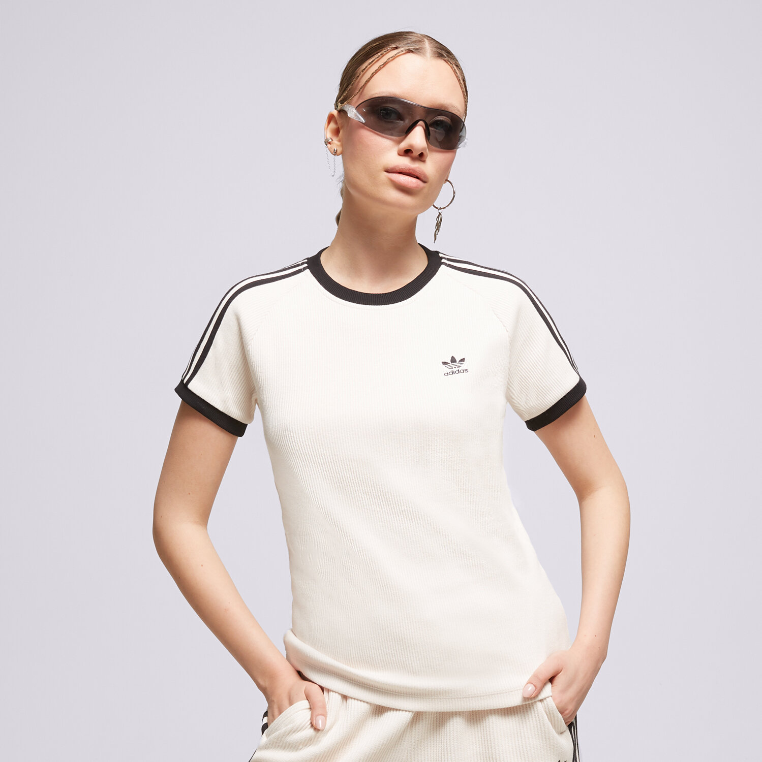 Femei tricou ADIDAS TRICOU 3 S SLIM TEE IC5463 Alb