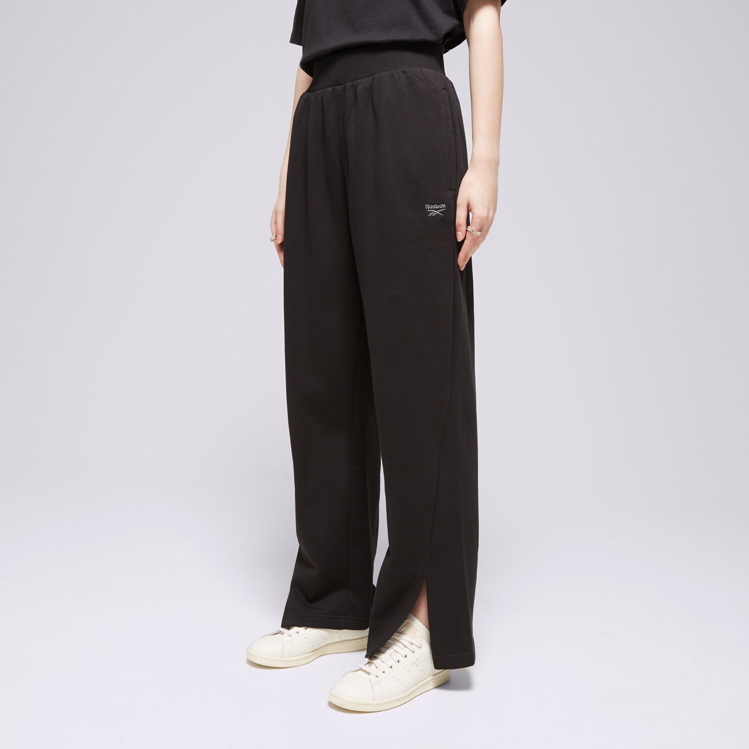 Femei pantaloni REEBOK PANTALONI  CL WDE FLEECE PANT 100075540 Negru
