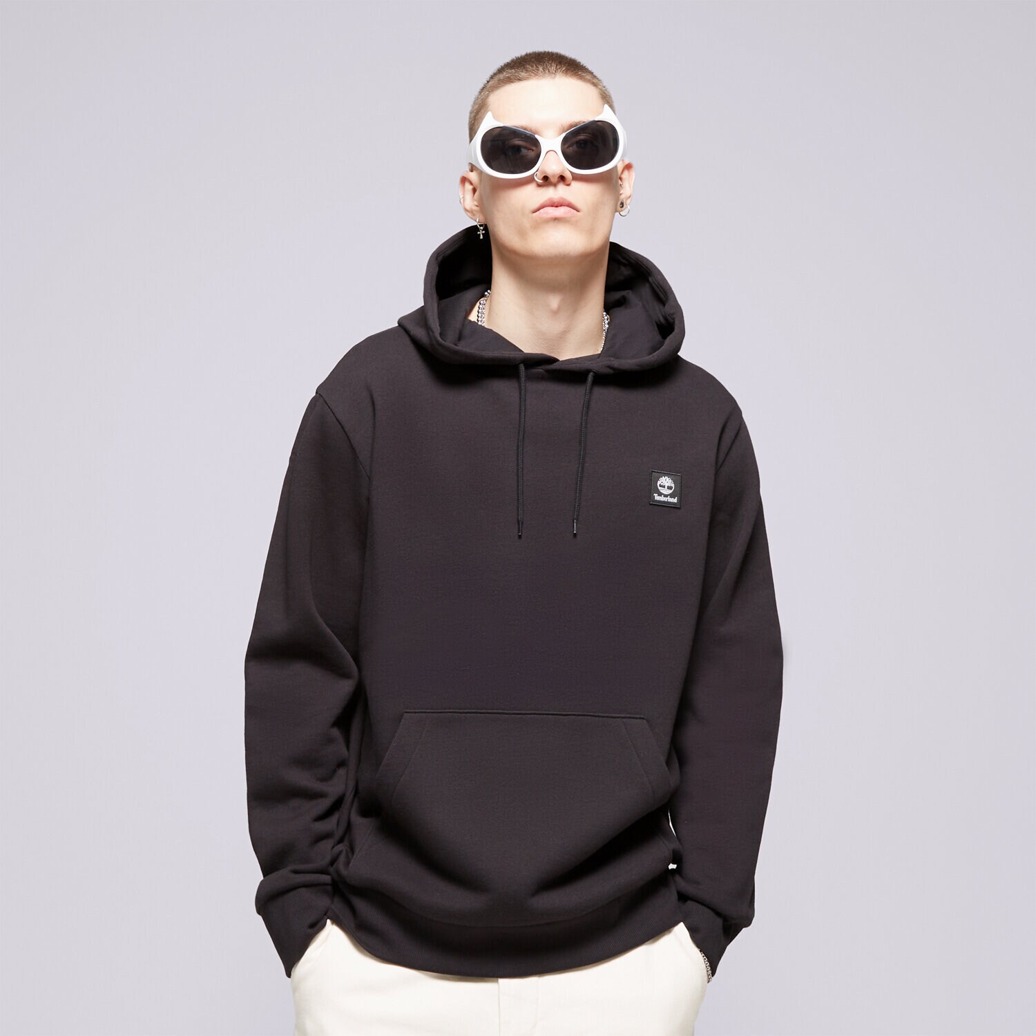 Bărbați bluză TIMBERLAND BLUZĂ HANORAC NEW WOVEN BADGE TB0A5RD20011 Negru
